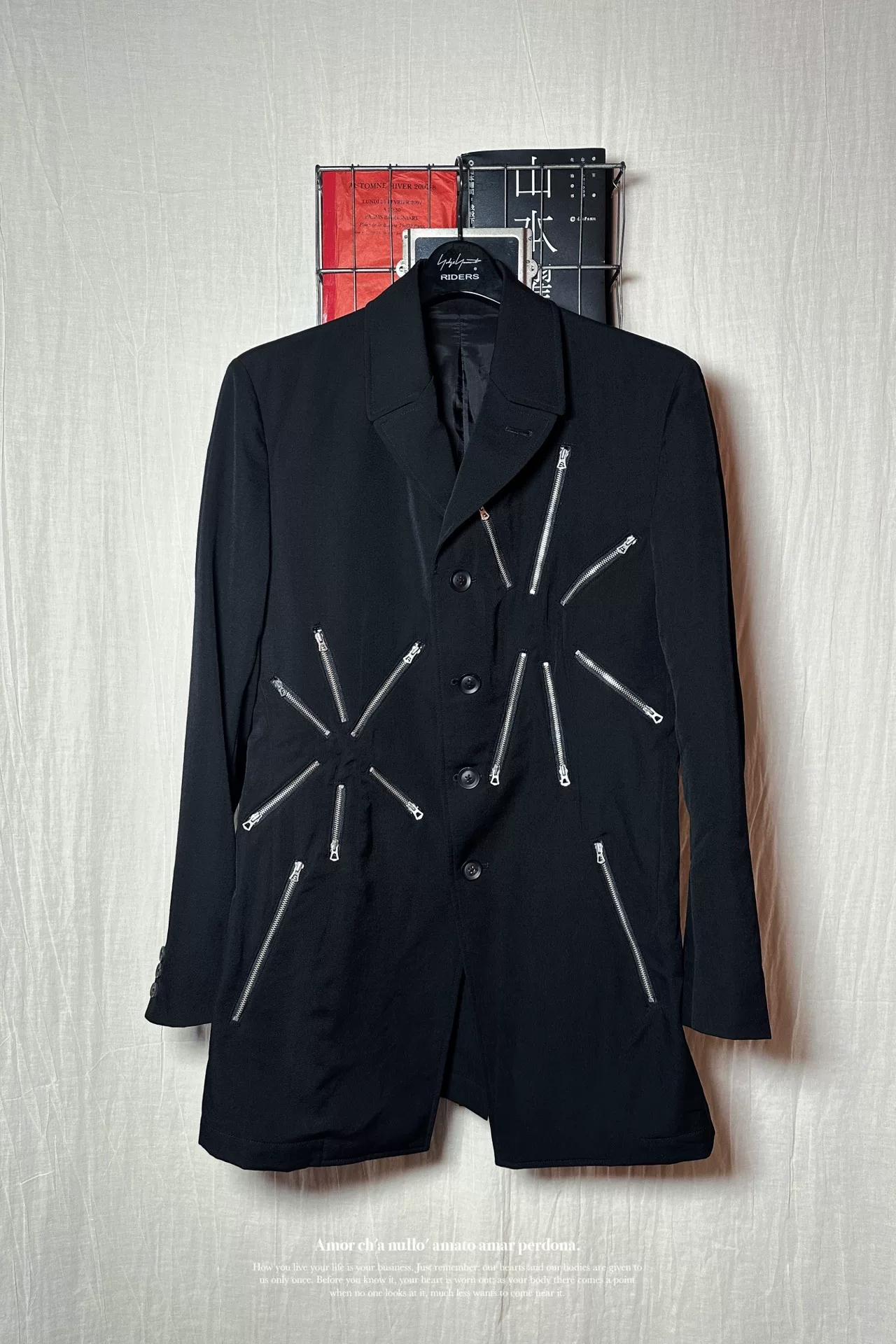 Yohji Yamamoto 19SS Zipper Suit — front