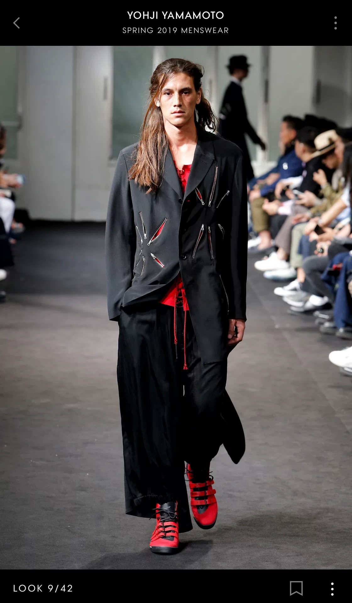 Yohji Yamamoto 19SS Zipper Suit — back