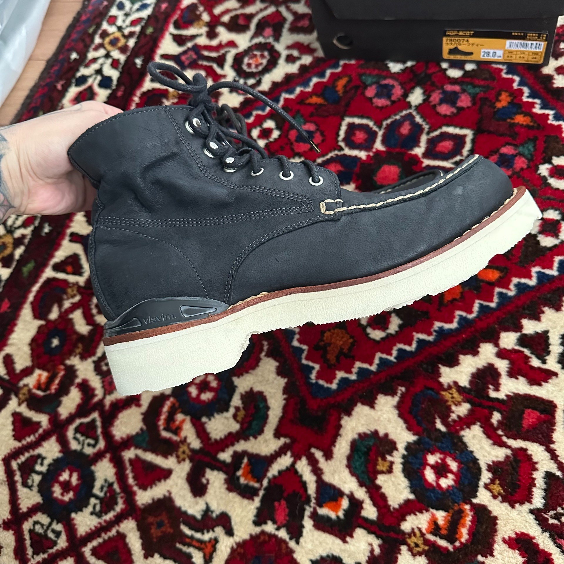 VISVIM 10SS VIRGIL MOC Kangaroo Boots — back
