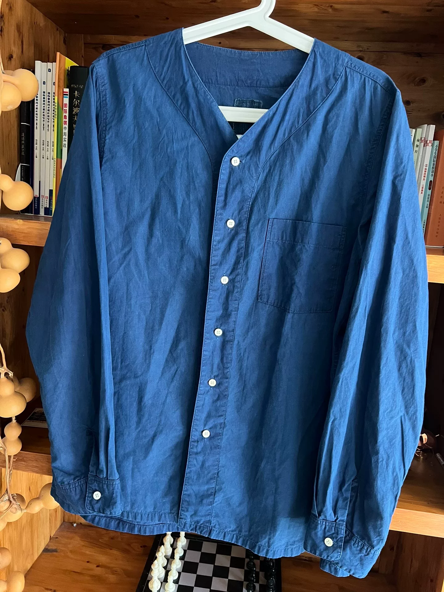 VISVIM ICT Baseball Collar Shirt — detail