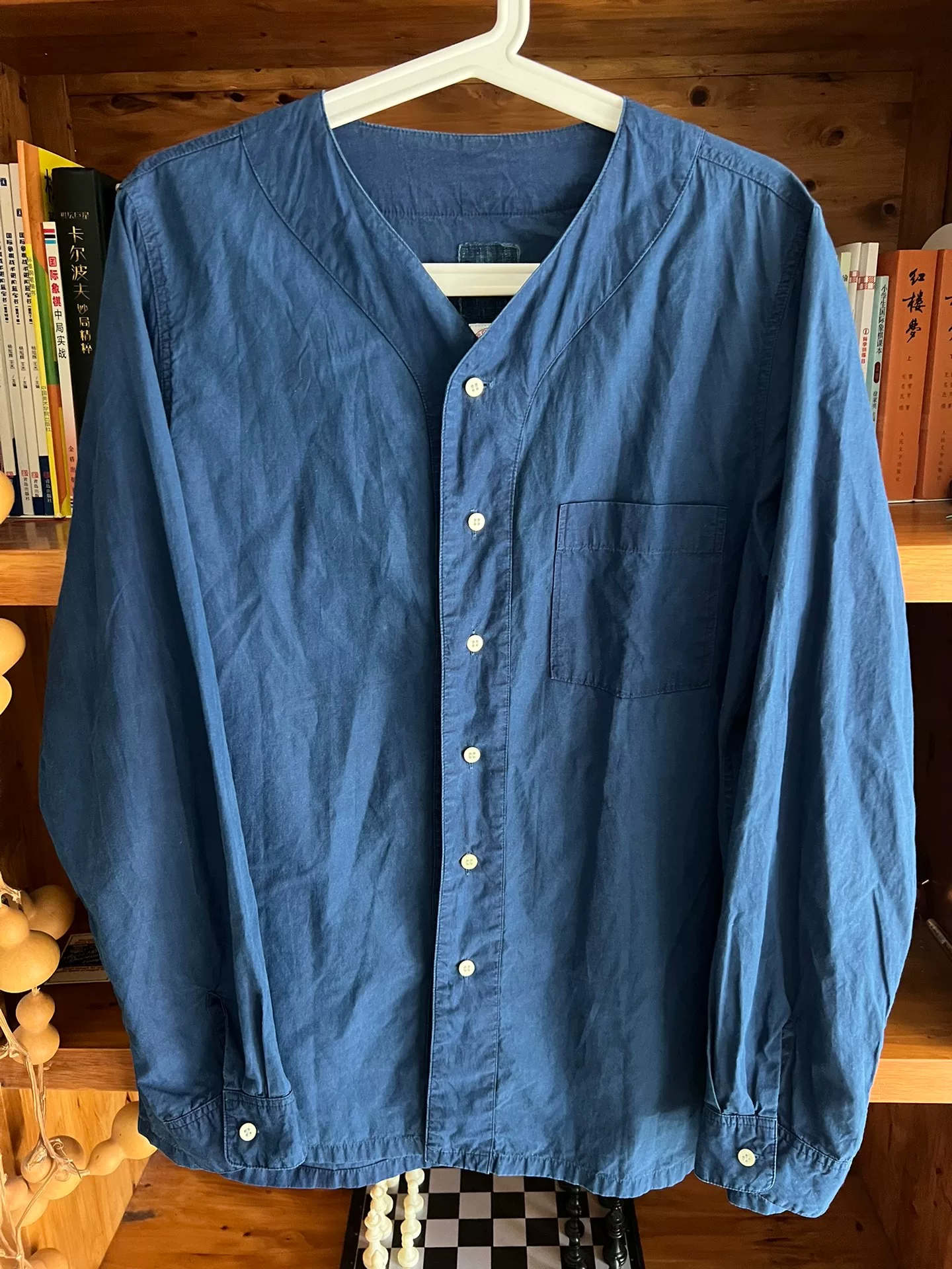 VISVIM ICT Baseball Collar Shirt — back