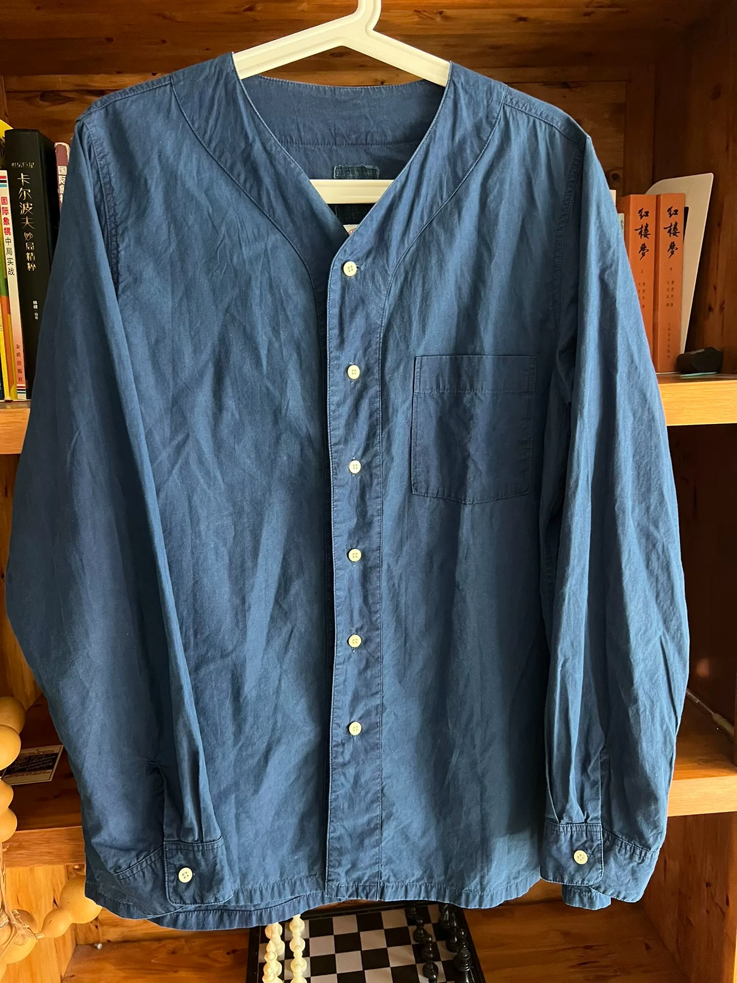 VISVIM ICT Baseball Collar Shirt — front