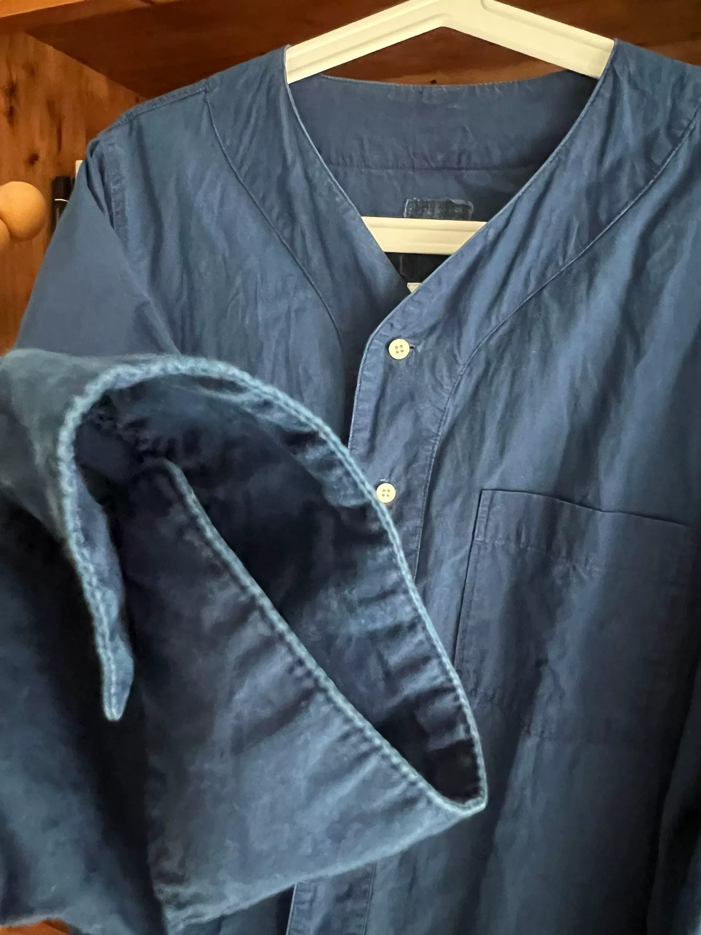 VISVIM ICT Baseball Collar Shirt — label