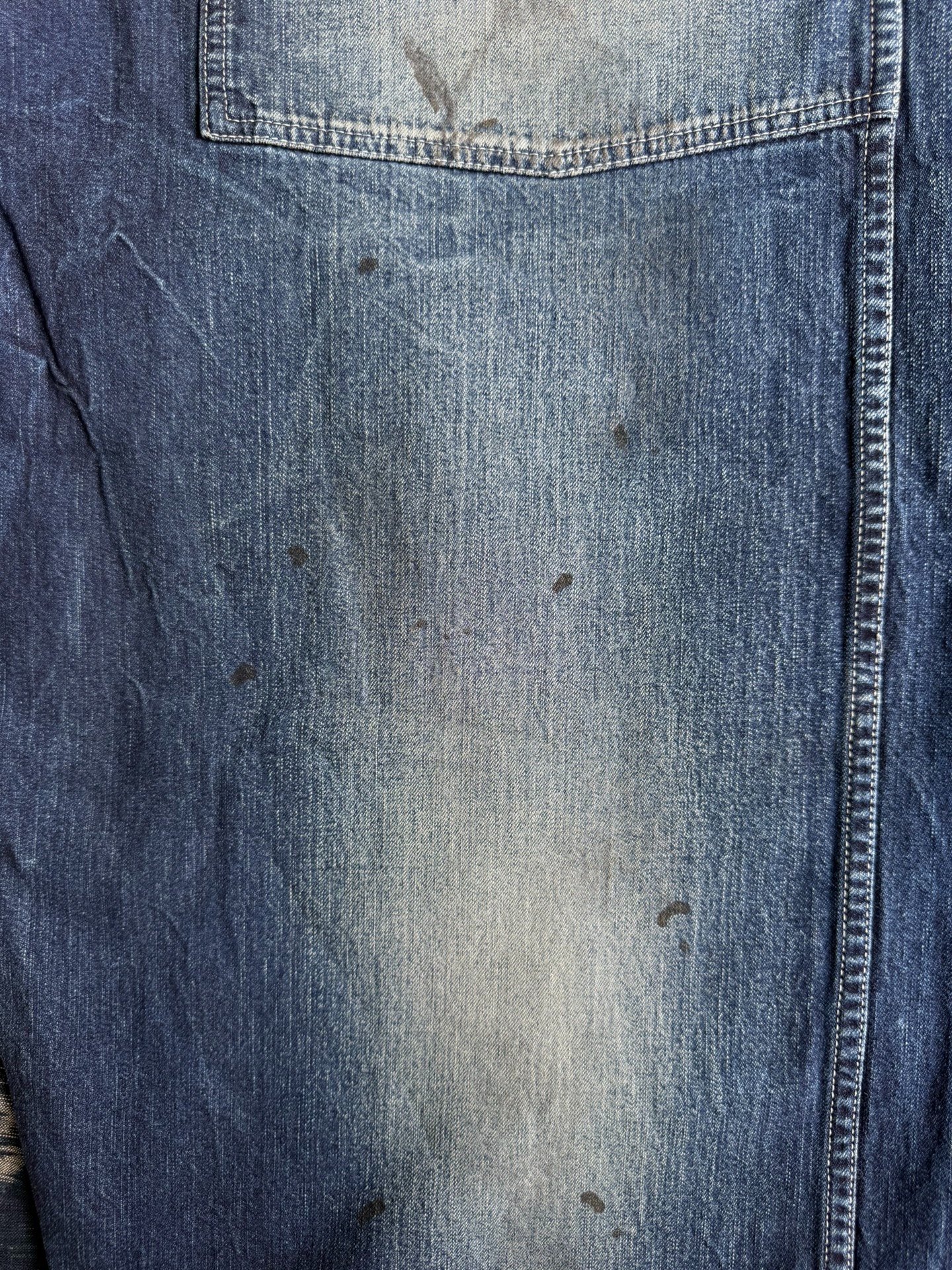 VISVIM 26SS Scout Dry Denim Shorts — detail