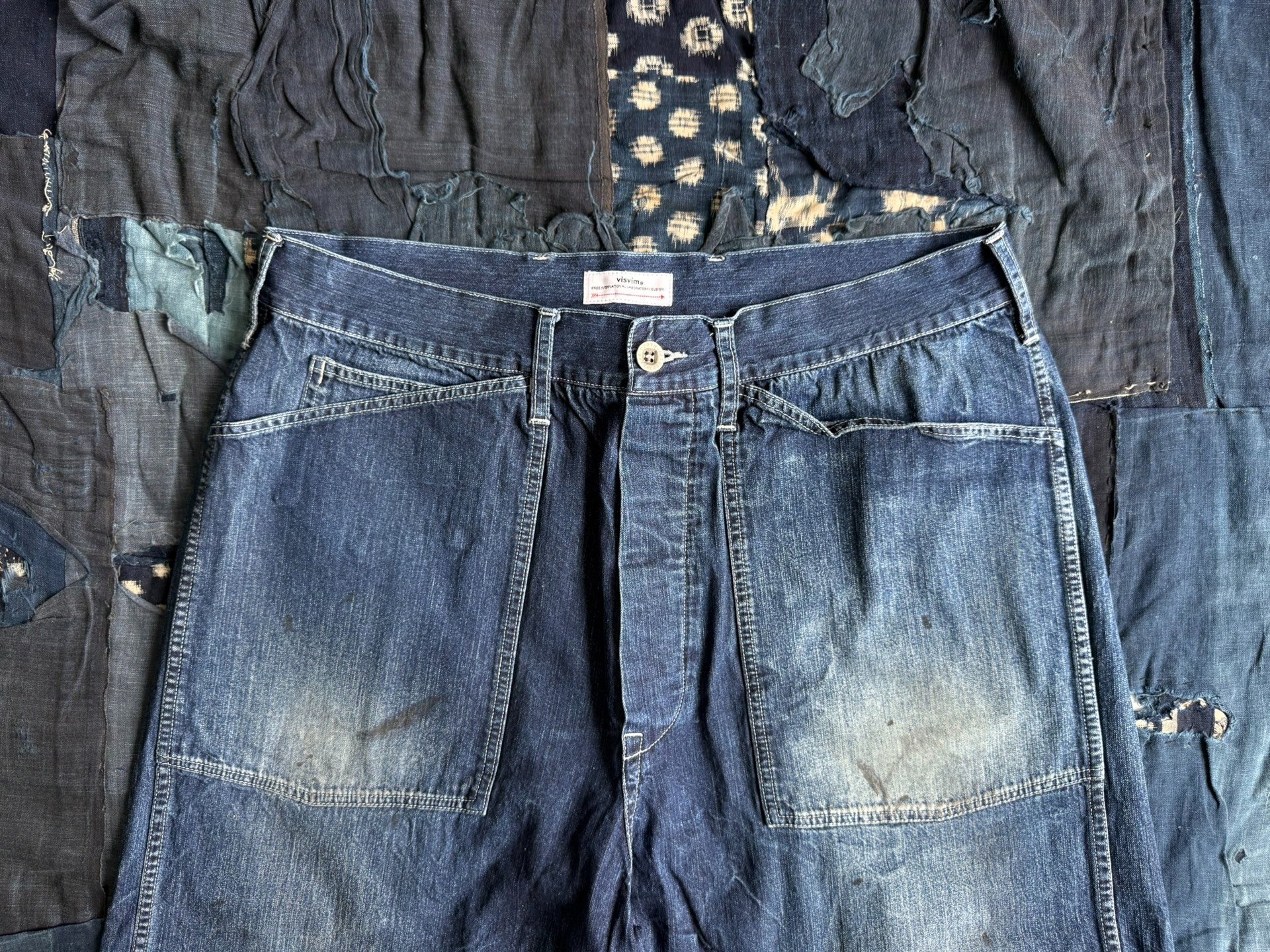VISVIM 26SS Scout Dry Denim Shorts — back