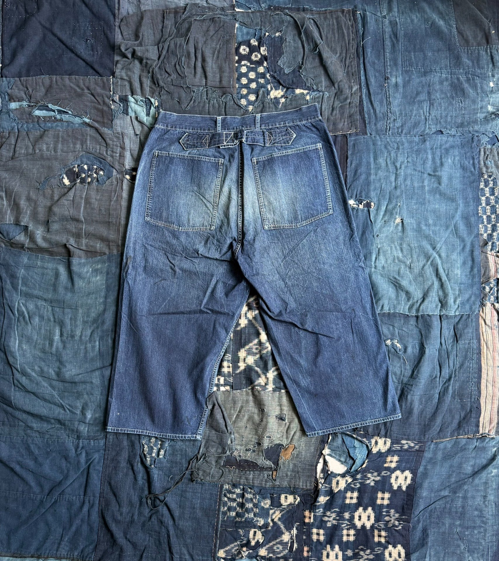 VISVIM 26SS Scout Dry Denim Shorts — front
