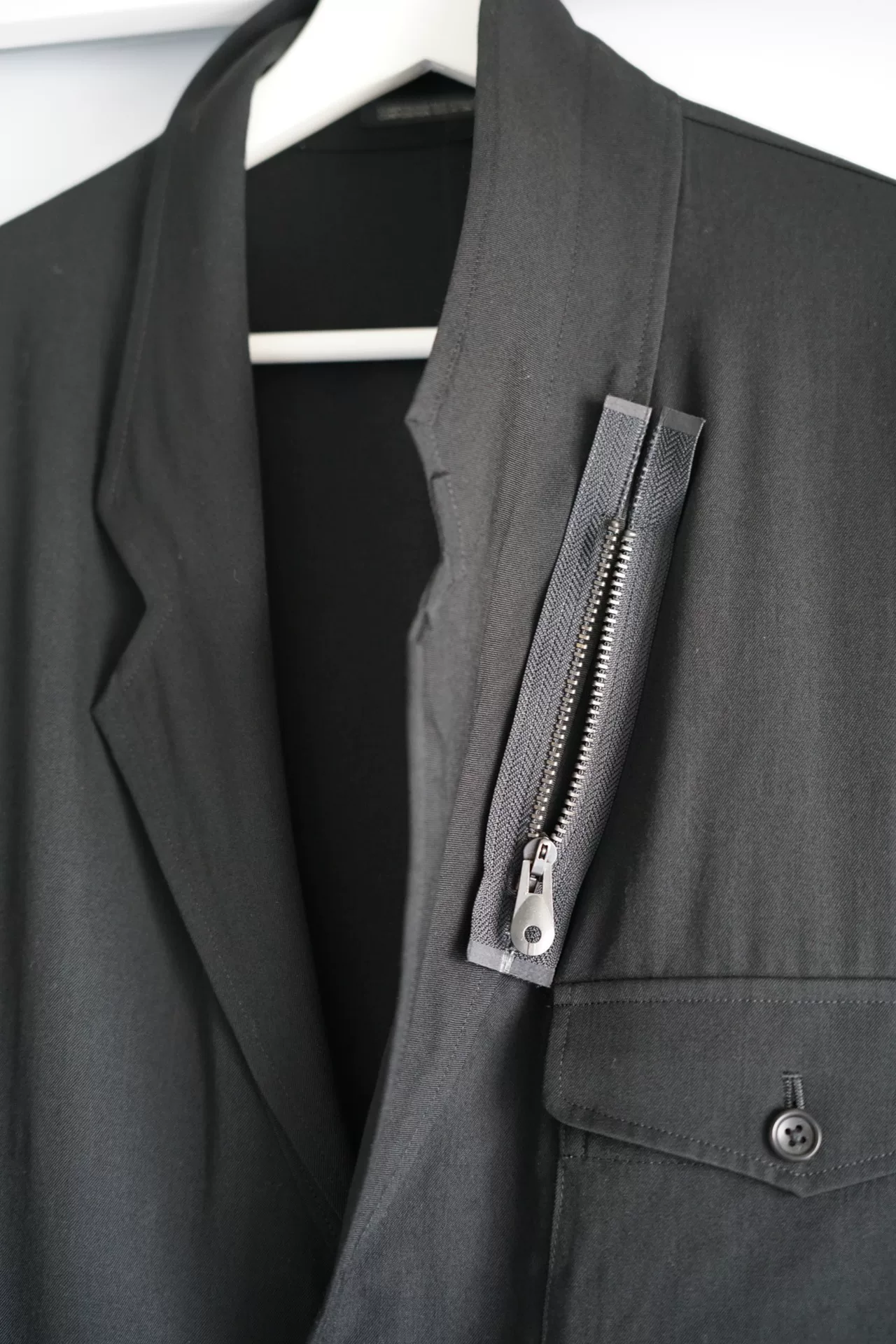 Yohji Yamamoto 17ss Multi-Pocket Zip Blazer — back