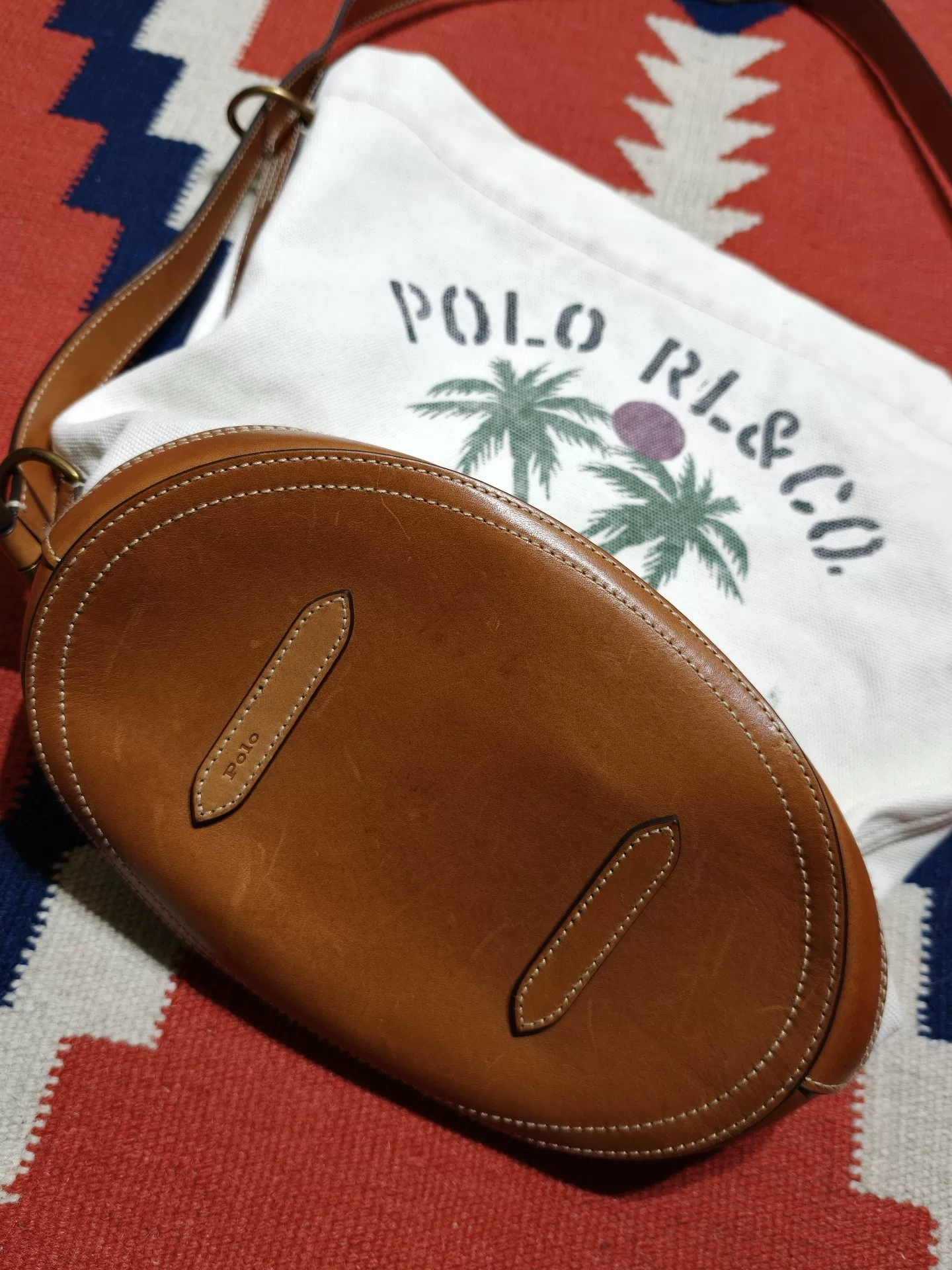 RL Ralph Lauren Limited Canvas Bucket Bag — detail