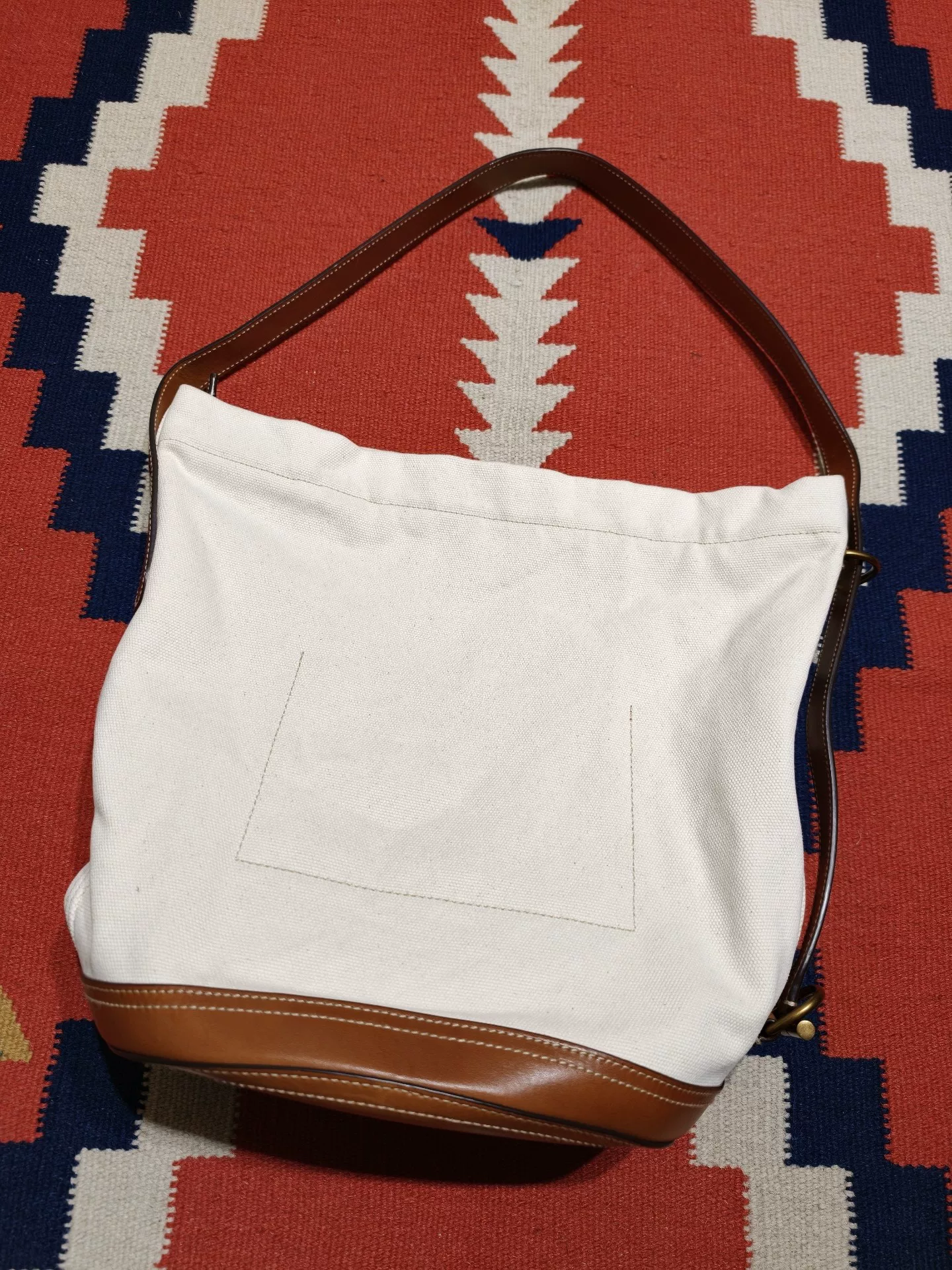 RL Ralph Lauren Limited Canvas Bucket Bag — back