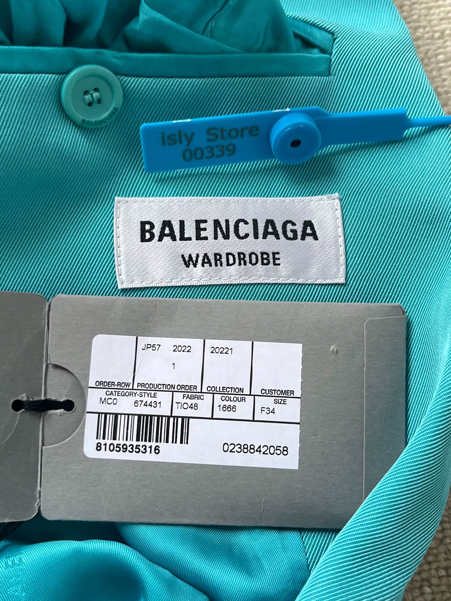 Balenciaga Single-Breasted Solid Blazer — back
