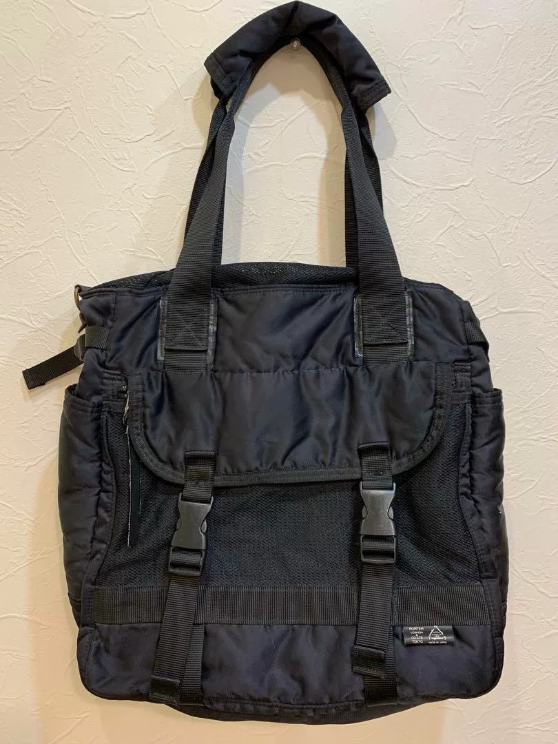 Porter Black Shoulder Crossbody Tote Bag