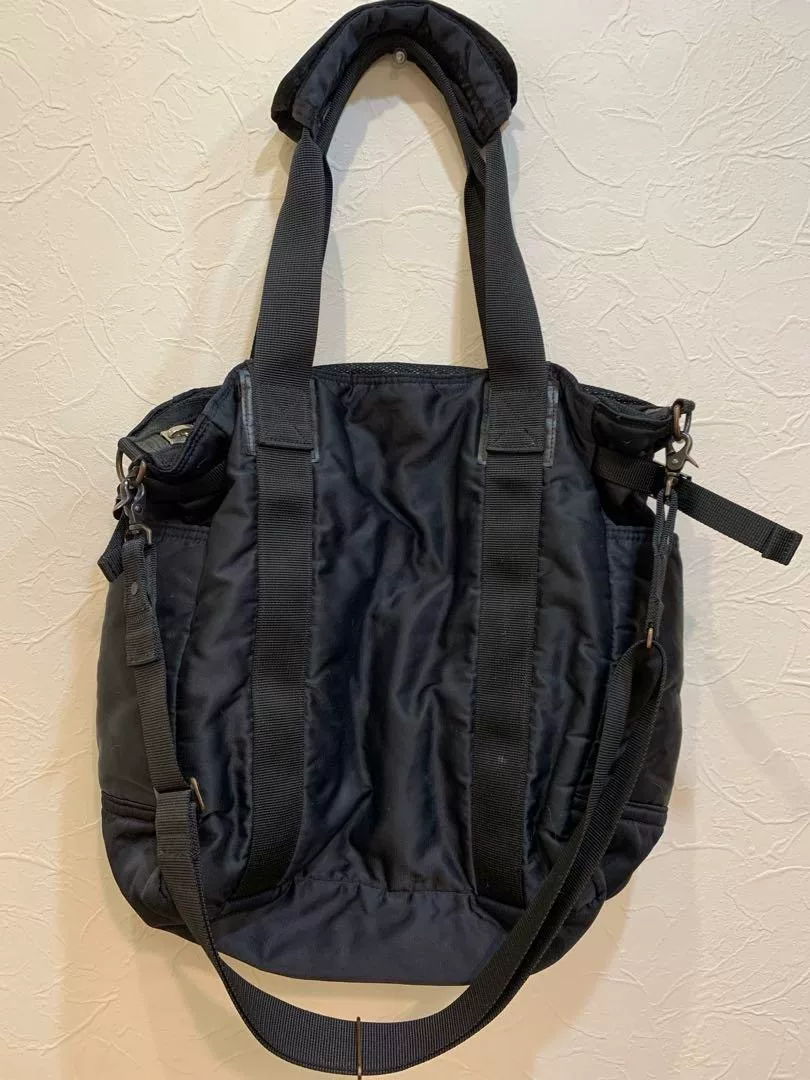 Porter Black Shoulder Crossbody Tote Bag — front