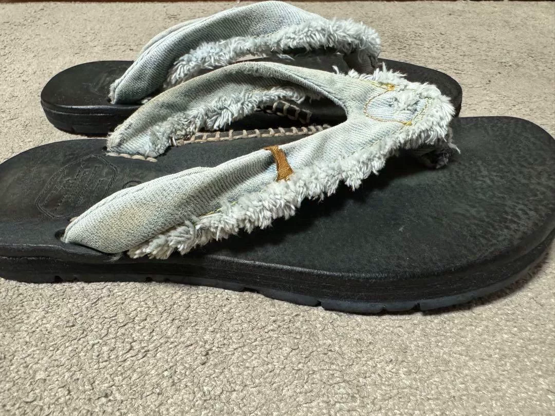 VISVIM Lama Sandal Folk Black — back