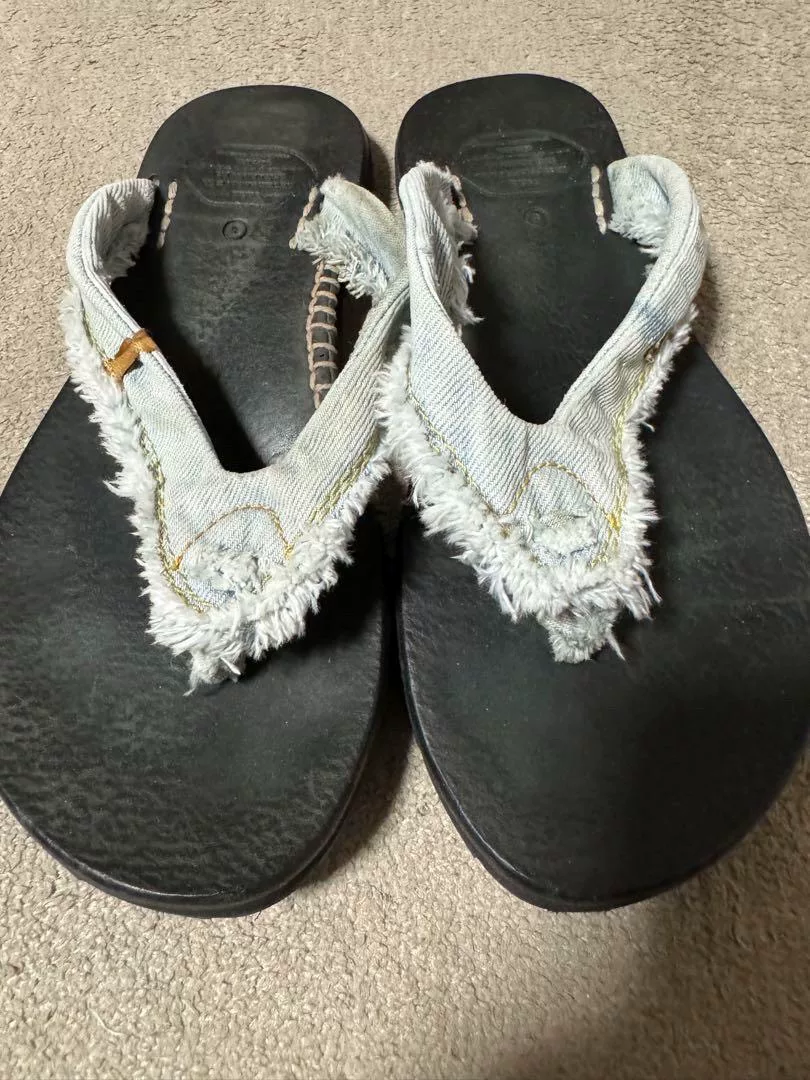 VISVIM Lama Sandal Folk Black — front