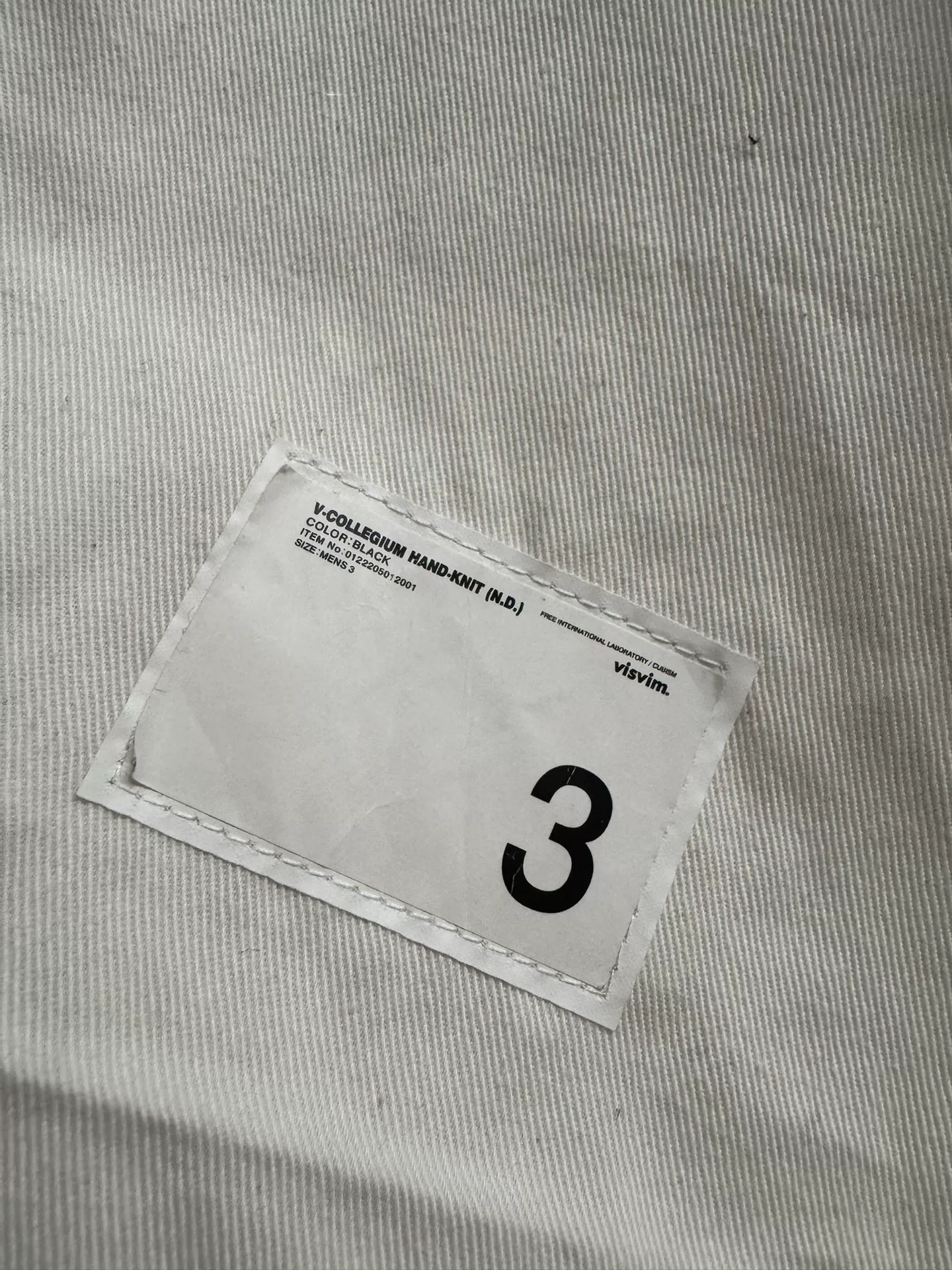 VISVIM 22AW V COLLEGIUM HAND KNIT SWEATER — back