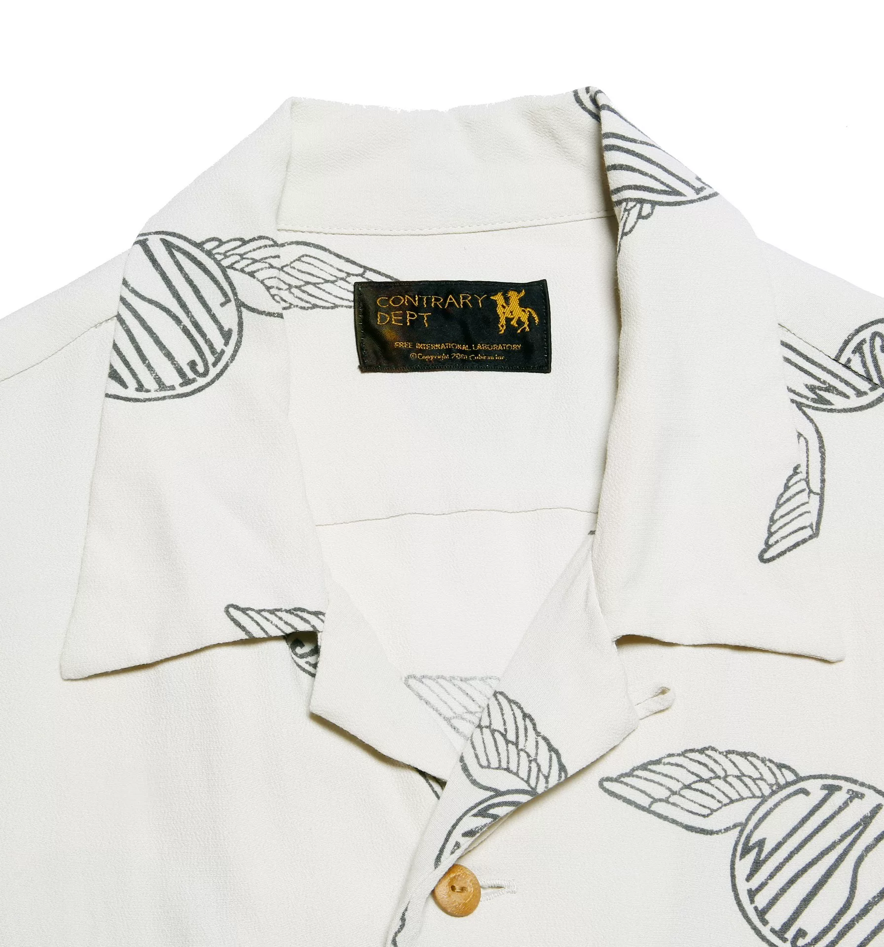 visvim 22aw Contrary Dept Wallis S/S Shirt — detail