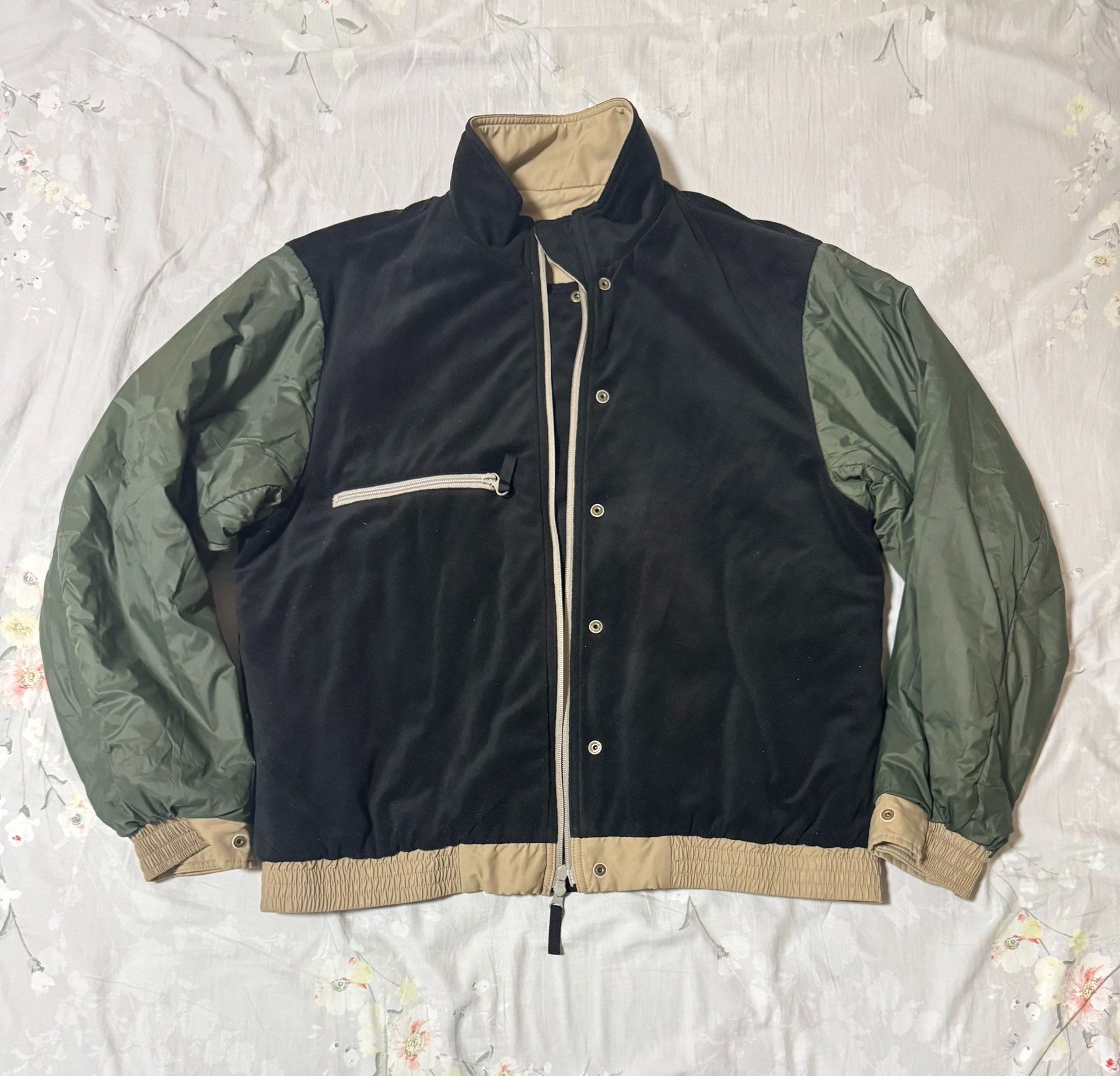Khaki 3M Thinsulate Workwear Jacket — detail