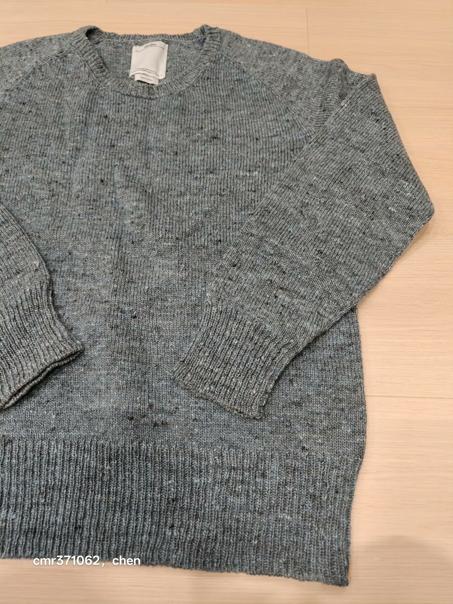 visvim 17AW COLLEGE KNIT L/S — back