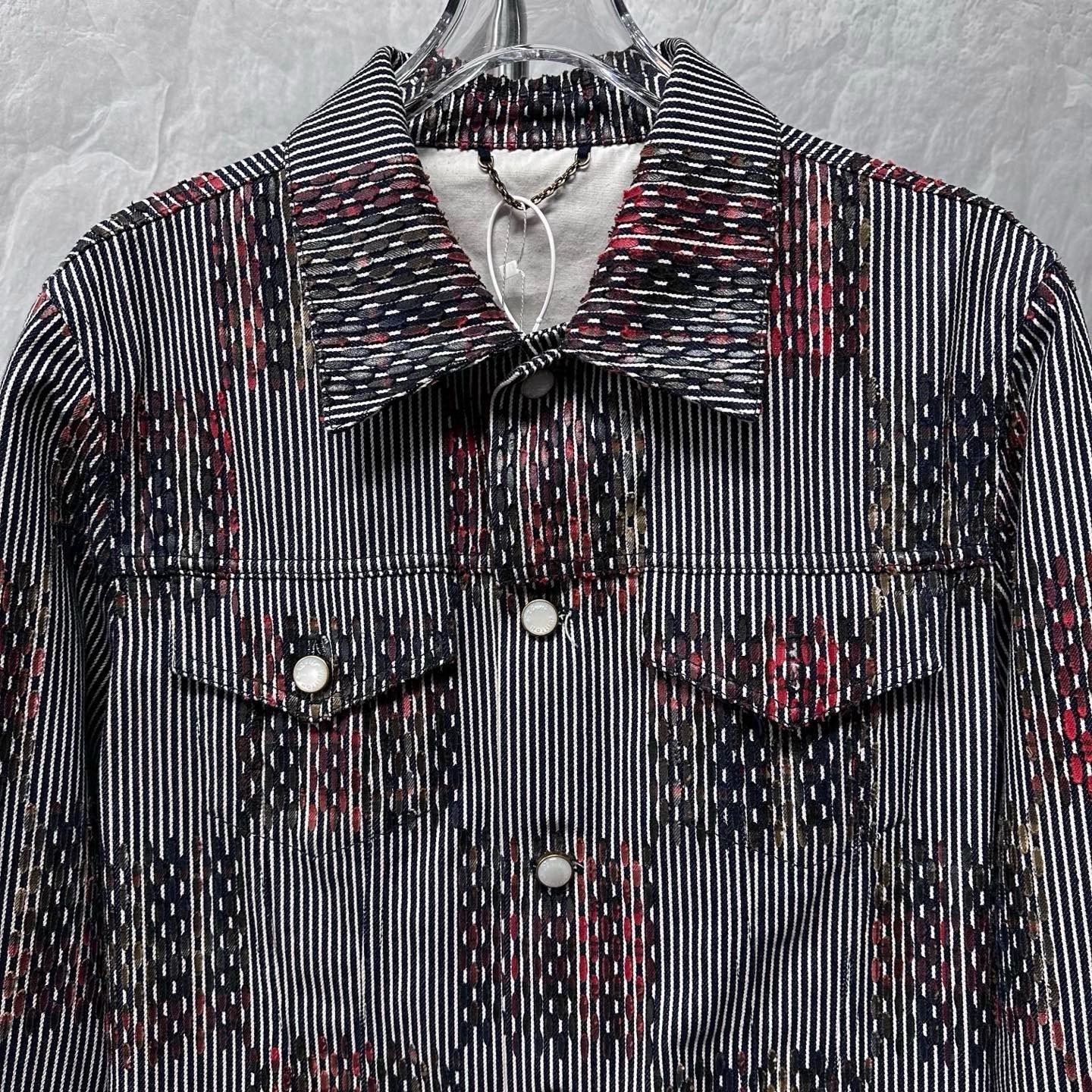 Louis Vuitton SS24 Timberland Plaid Denim Jacket — front