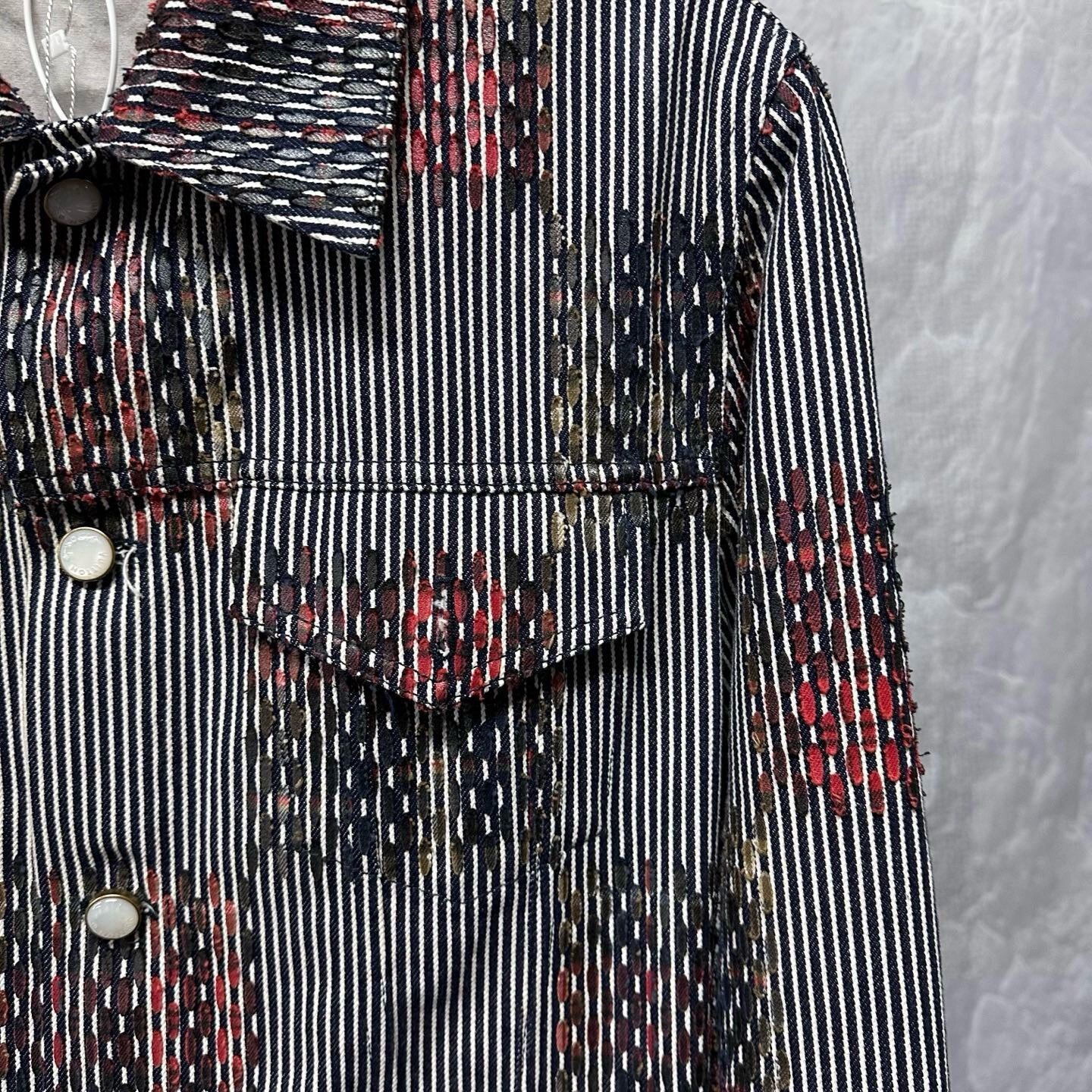 Louis Vuitton SS24 Timberland Plaid Denim Jacket — detail