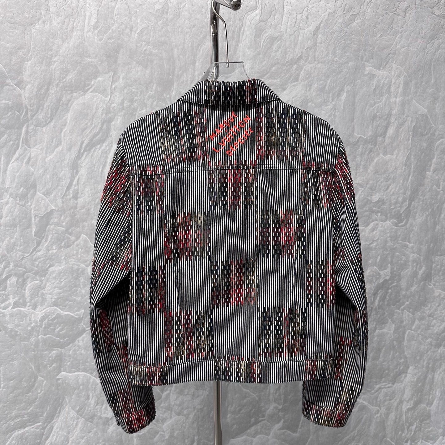 Louis Vuitton SS24 Timberland Plaid Denim Jacket — back