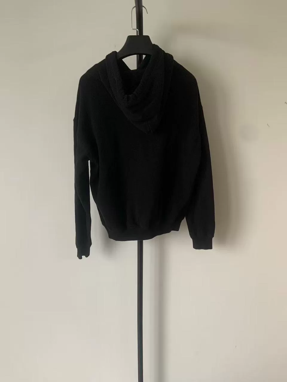 Balenciaga BB Logo Black Hoodie — front