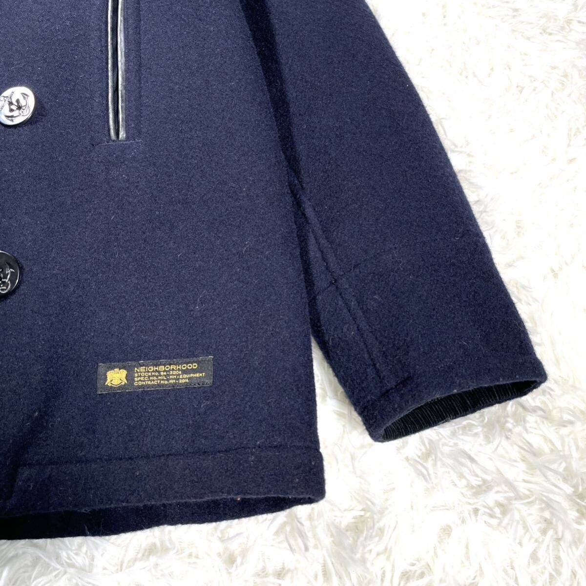 NEIGHBORHOOD Wool Blend Coat — label
