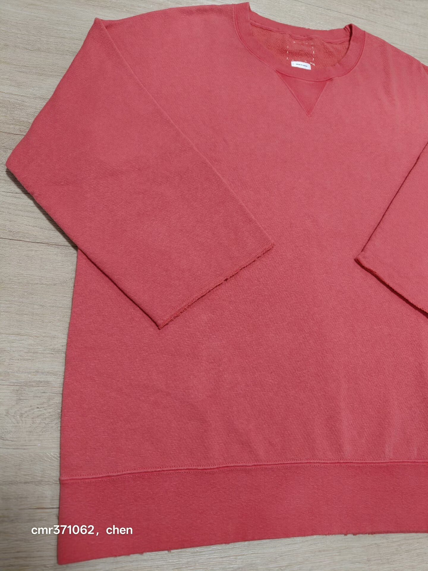 VISVIM 21AW JUMBO SWEAT 3/4 — label