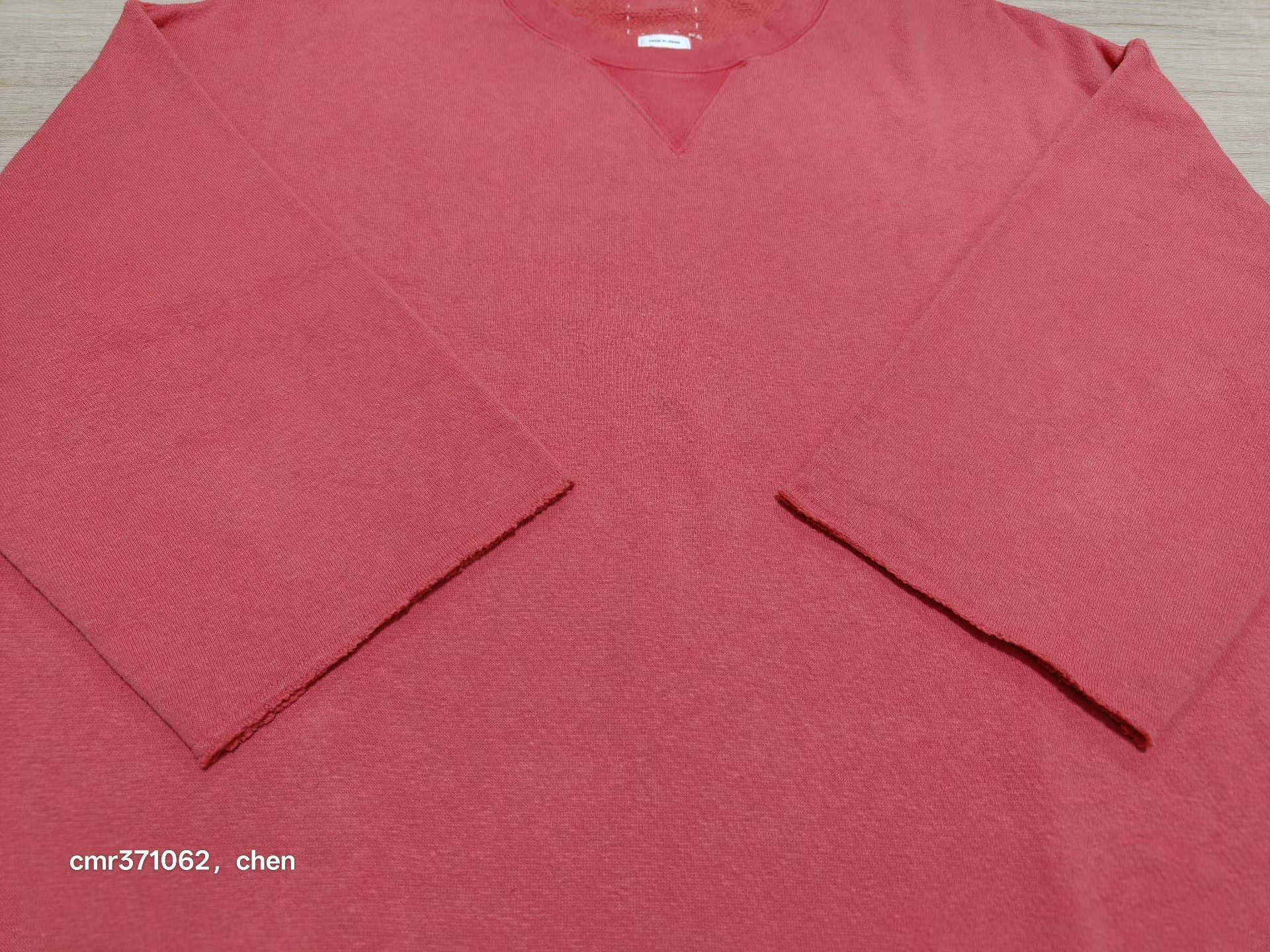 VISVIM 21AW JUMBO SWEAT 3/4 — detail