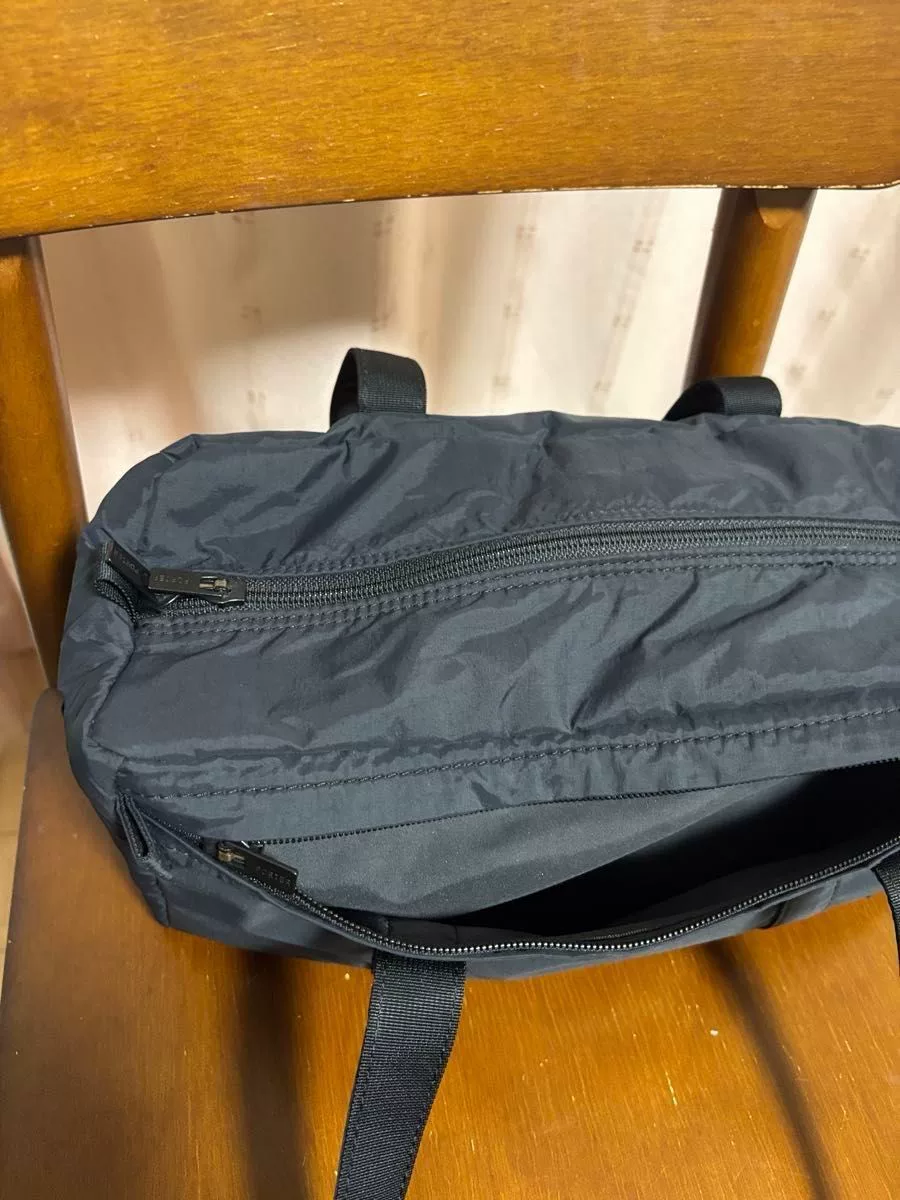 Porter Black Mini Boston Bag — label