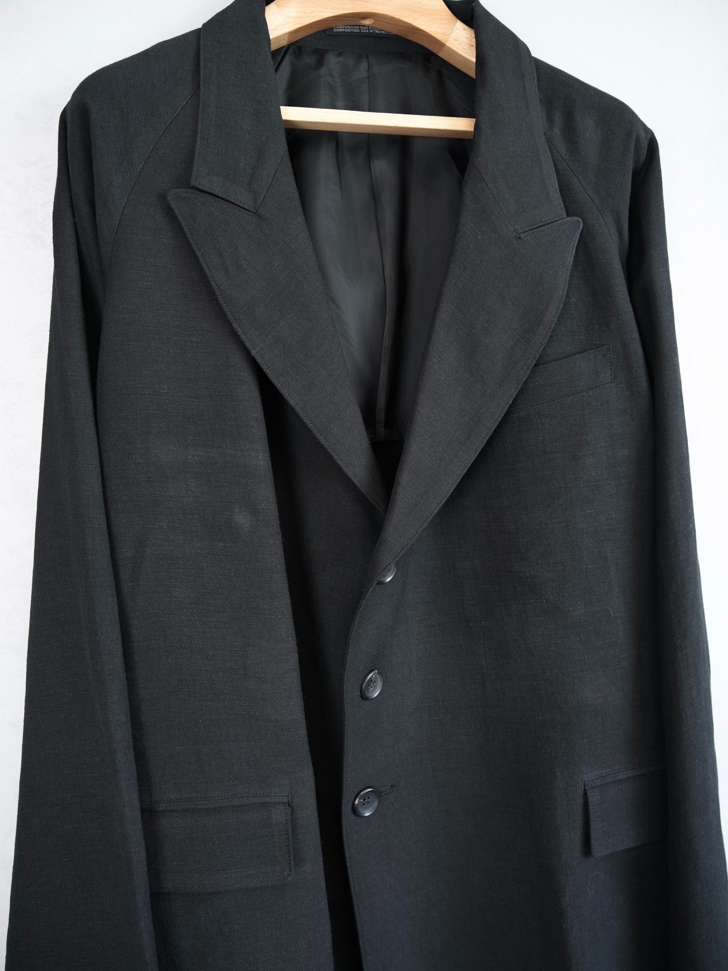 Yohji Yamamoto 24SS Raglan Sleeve Coat — back