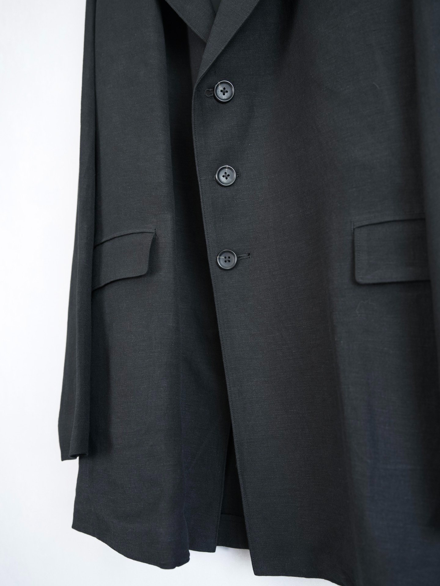 Yohji Yamamoto 24SS Raglan Sleeve Coat — label