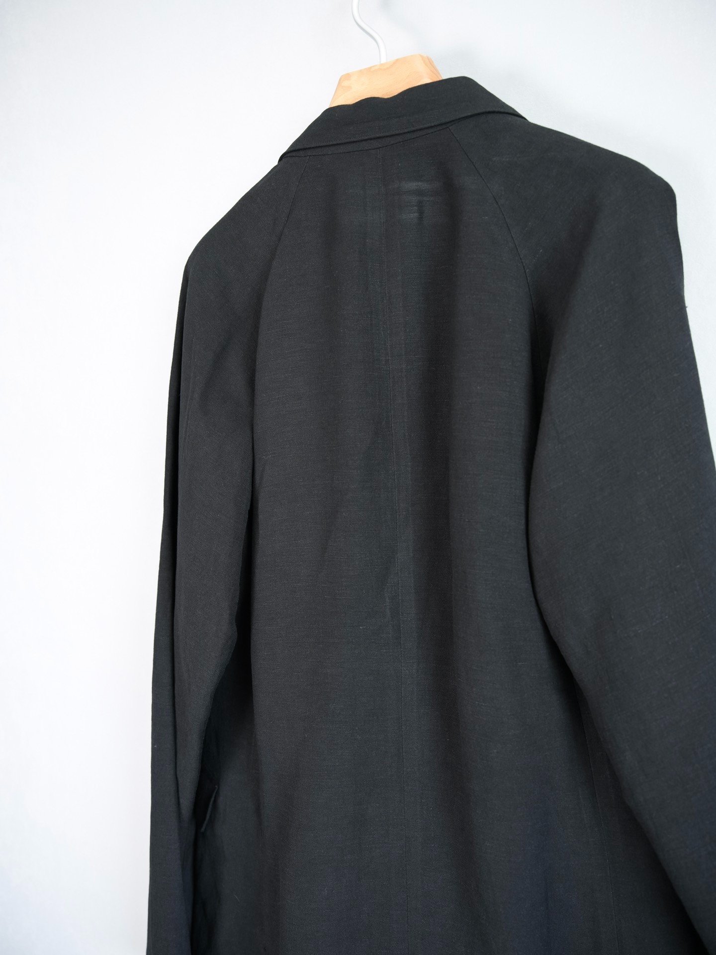 Yohji Yamamoto 24SS Raglan Sleeve Coat — detail