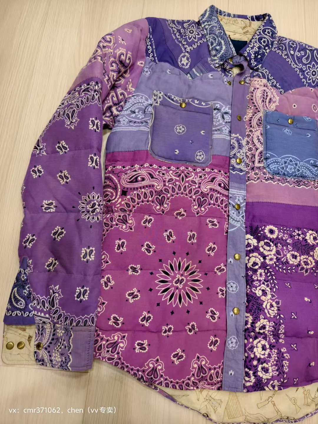 visvim 14 ICT Kerchief Down Jacket — detail