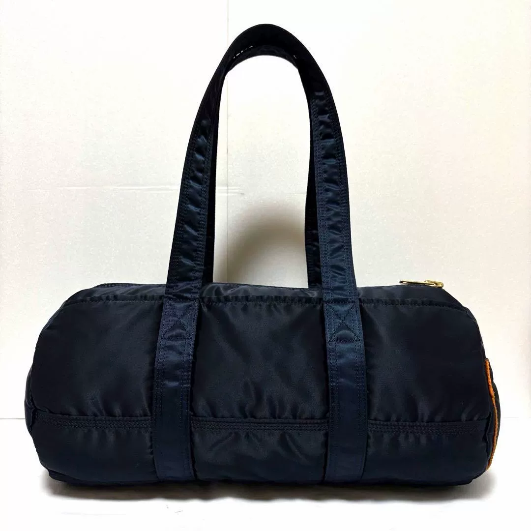 Porter Tanker Steel Blue Mini Boston Bag — label