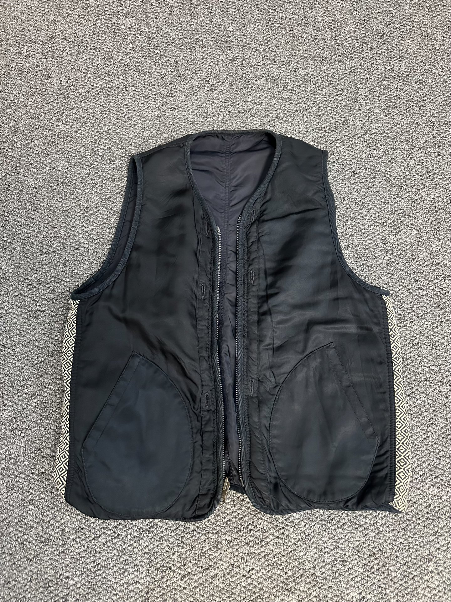 visvim iris reversible nylon vest — back