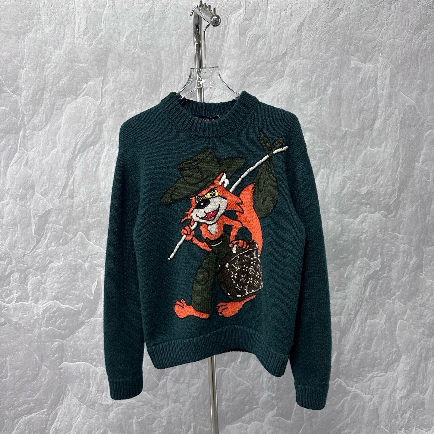 Louis Vuitton Cartoon Fox LV Logo Sweater