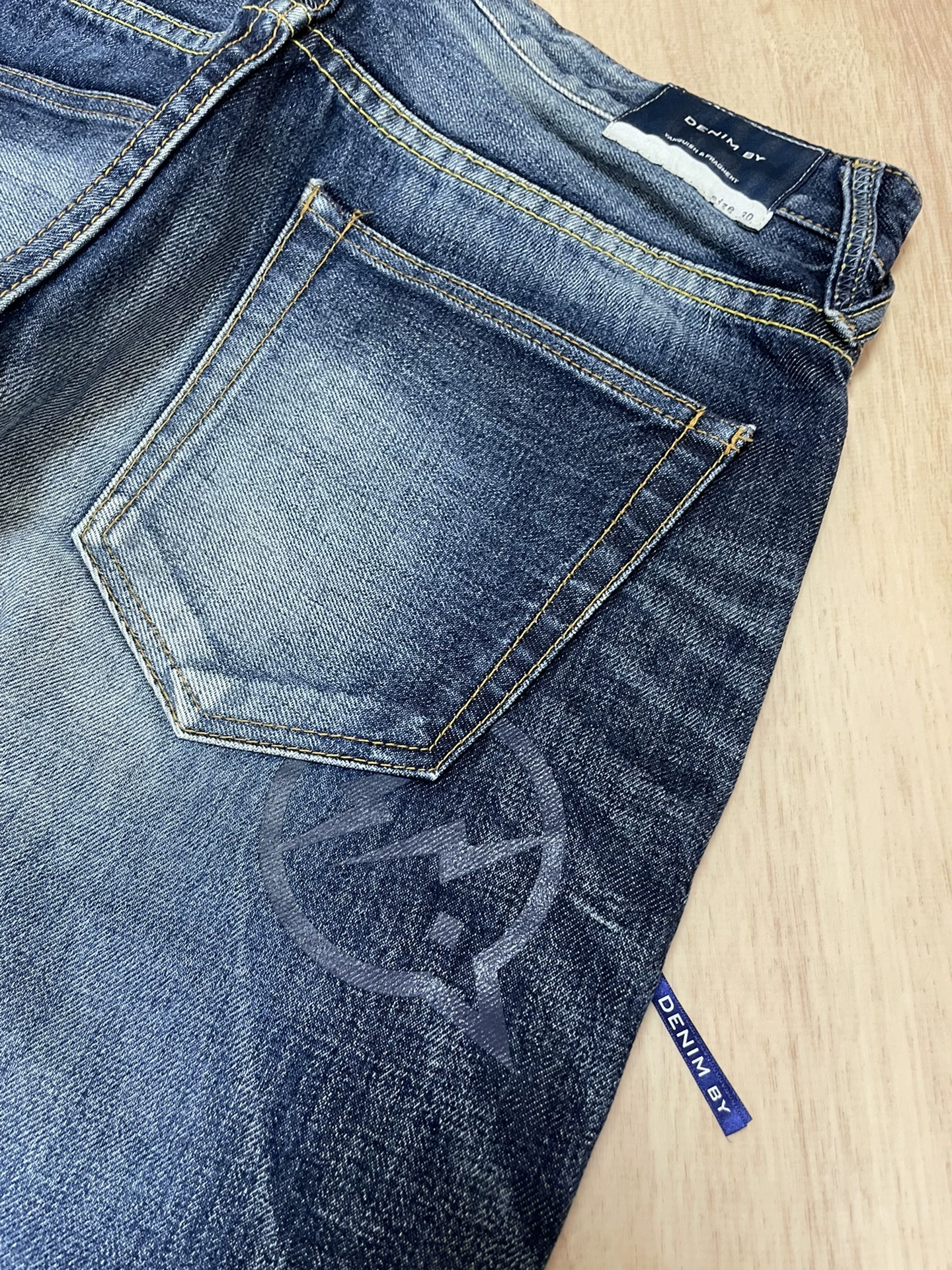 Vanquish Fragment Distressed Denim Jeans — detail