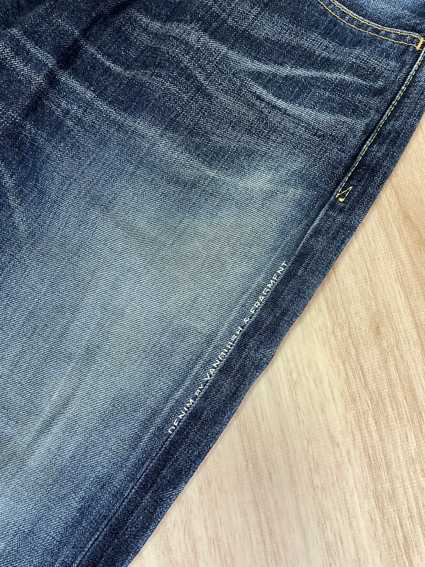 Vanquish Fragment Distressed Denim Jeans — back