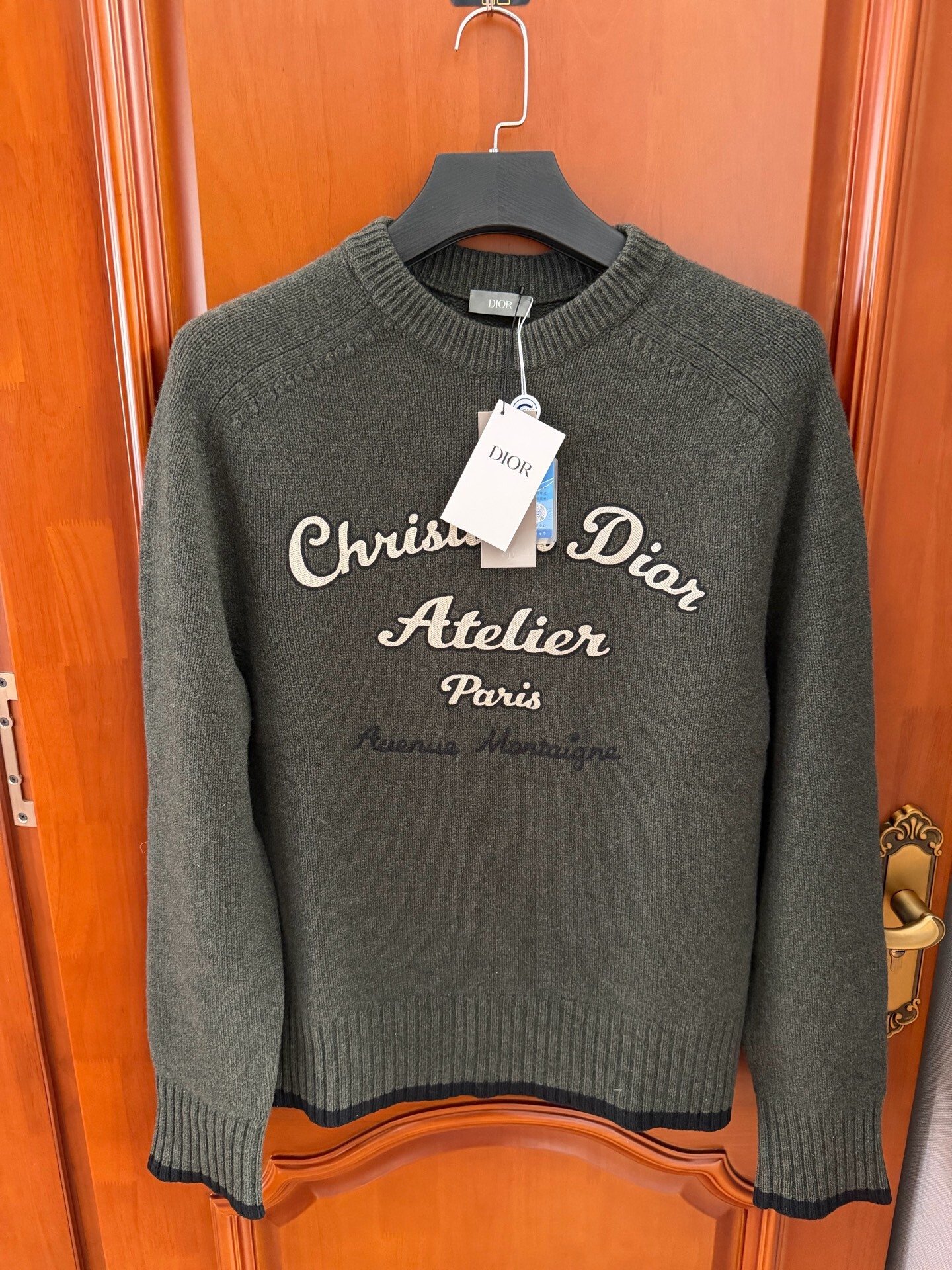 Dior Atelier Olive Green Wool Sweater