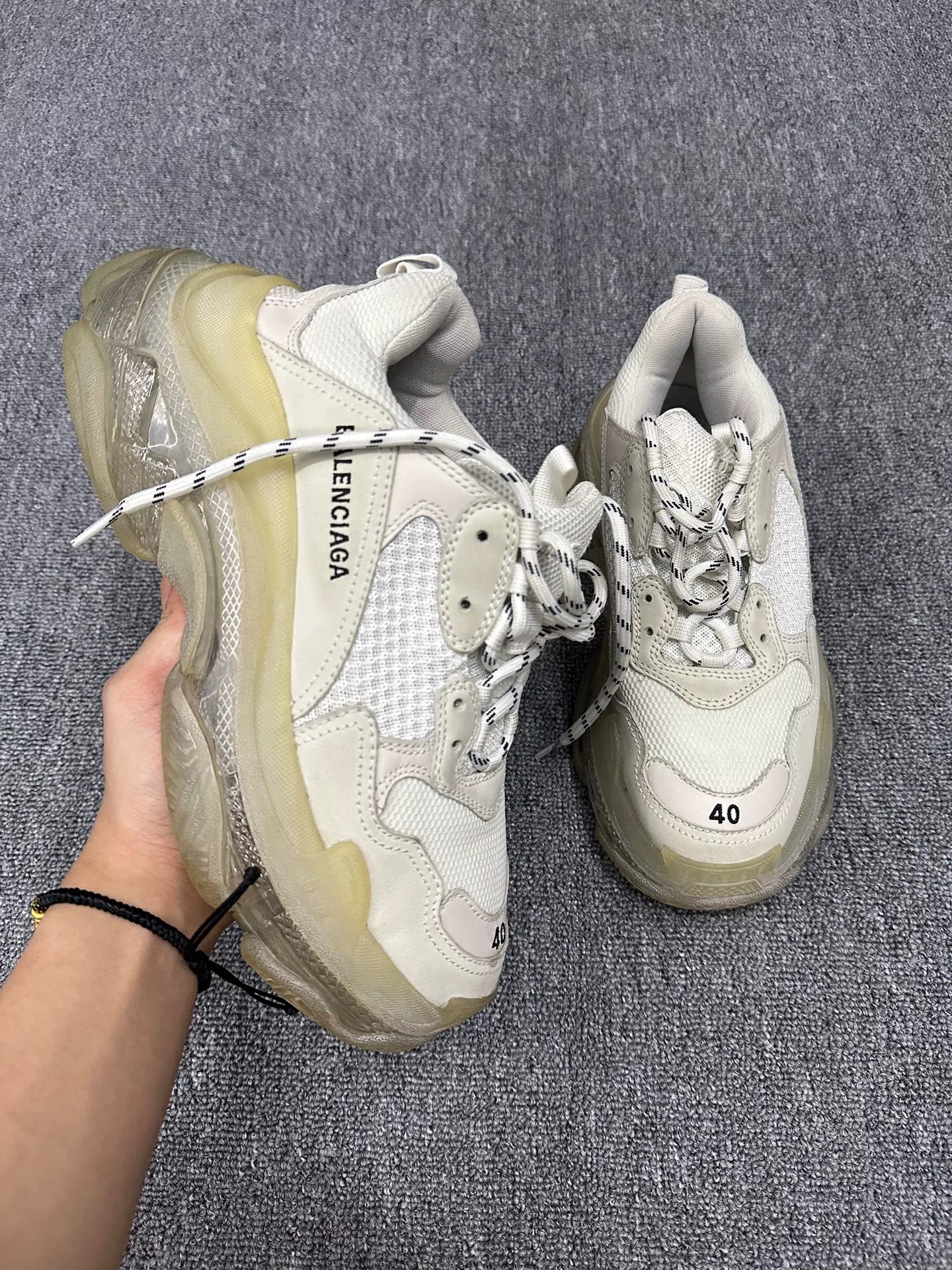 Balenciaga Triple S Dad Shoes — detail