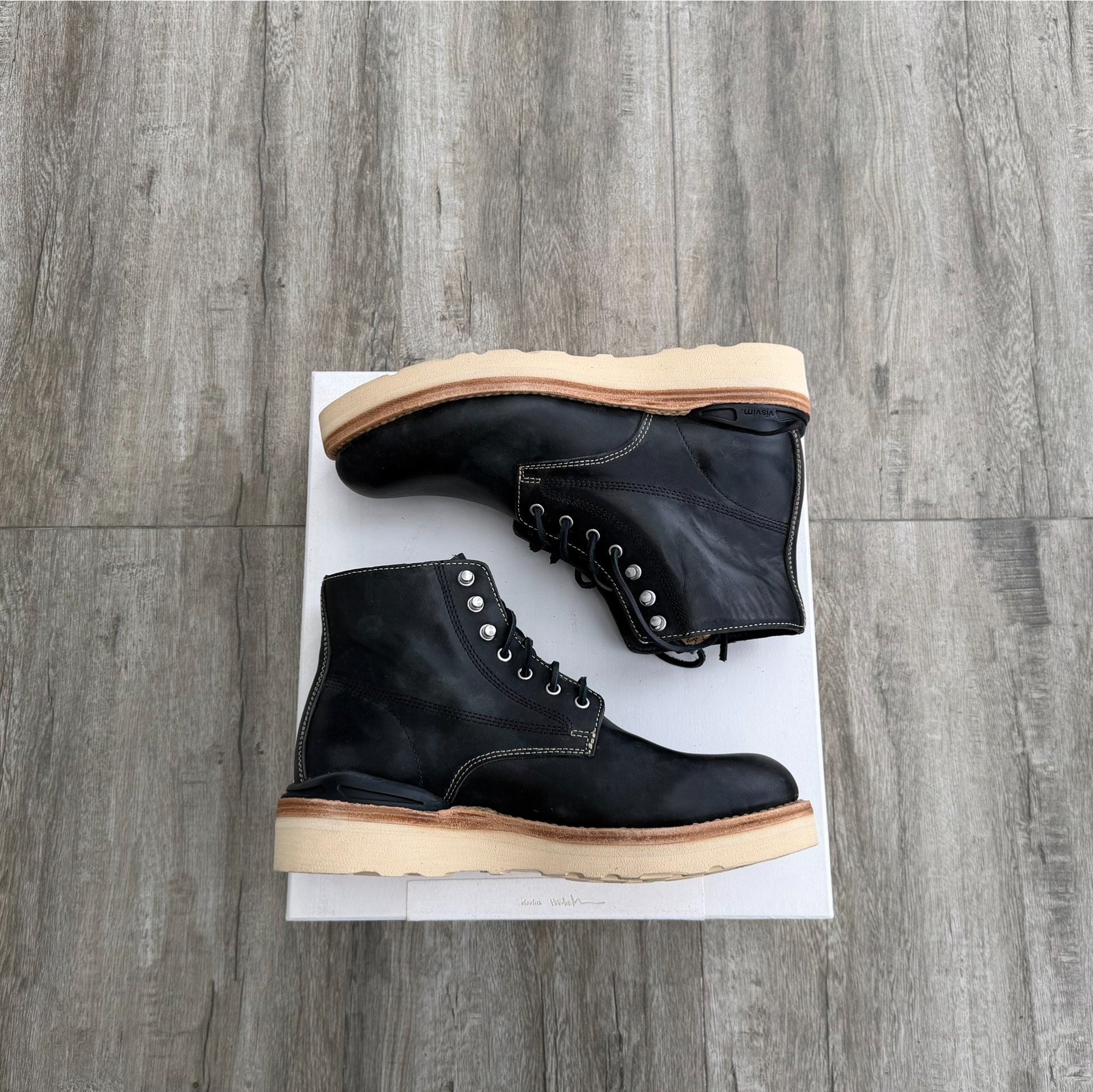 VISVIM VIRGIL BOOT-FOLK (HORSEHIDE) — back