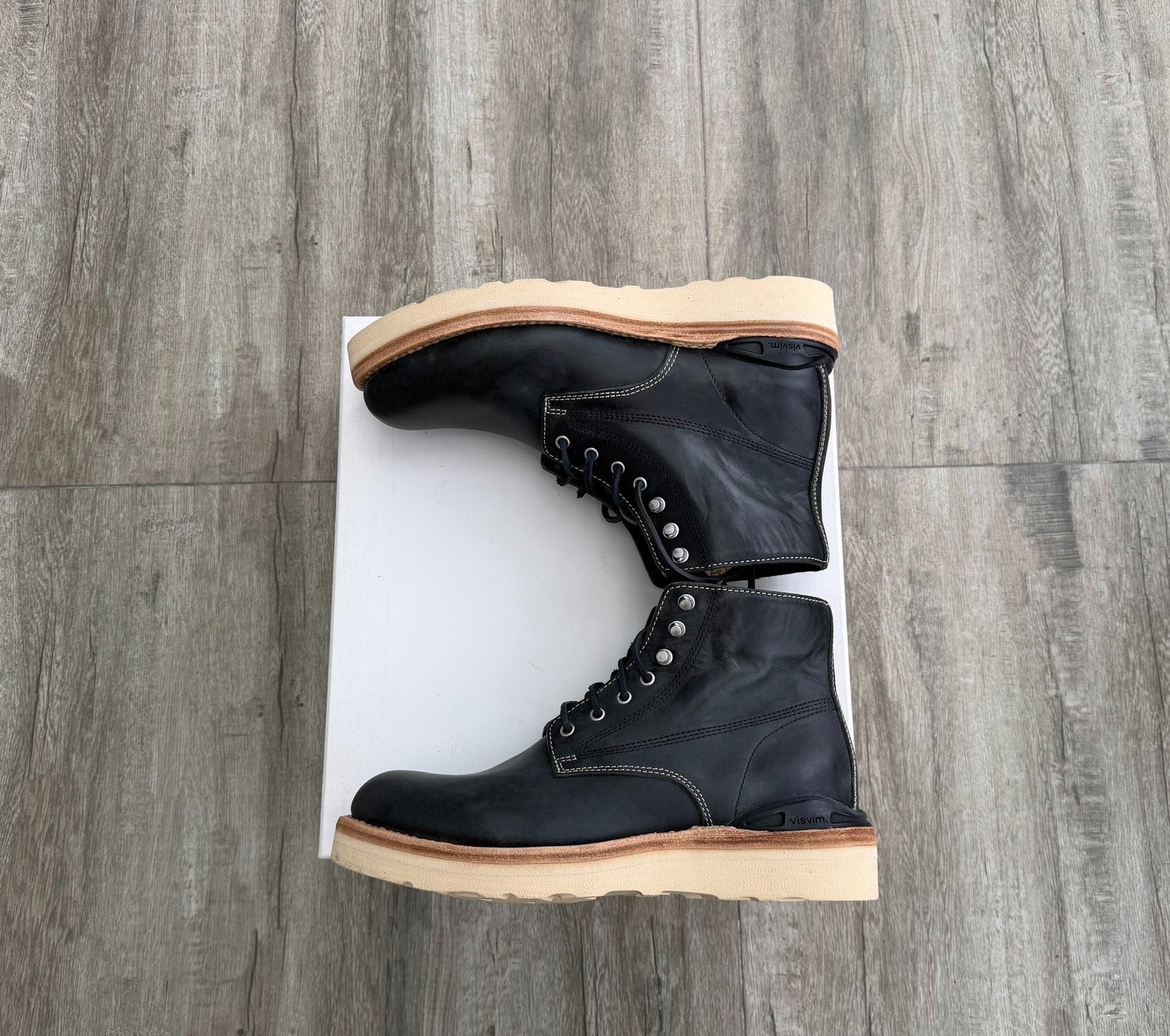 VISVIM VIRGIL BOOT-FOLK (HORSEHIDE) — detail