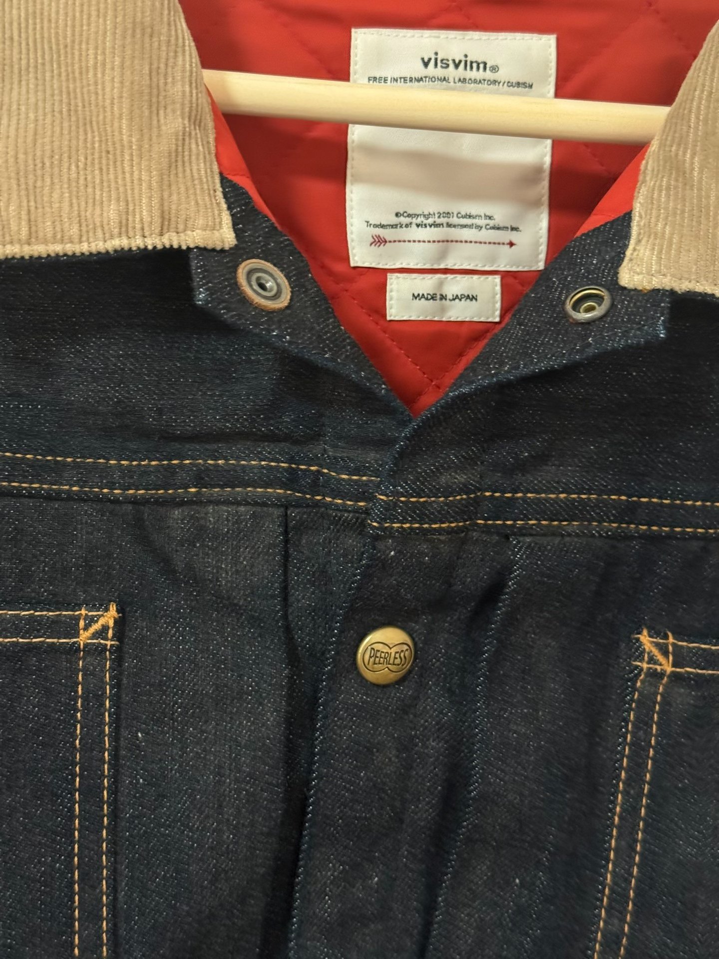 VISVIM 23AW WAYSEE MUD Denim Jacket — front