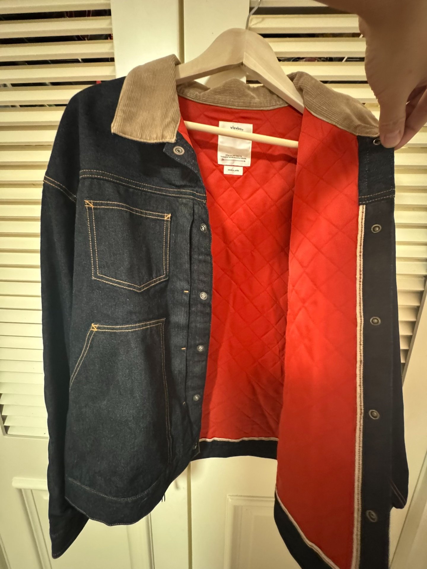 VISVIM 23AW WAYSEE MUD Denim Jacket — label