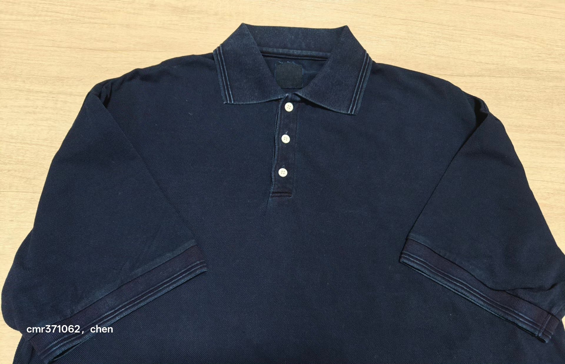 VISVIM 20 ICT Indigo Dye Jumbo Weller Polo — back