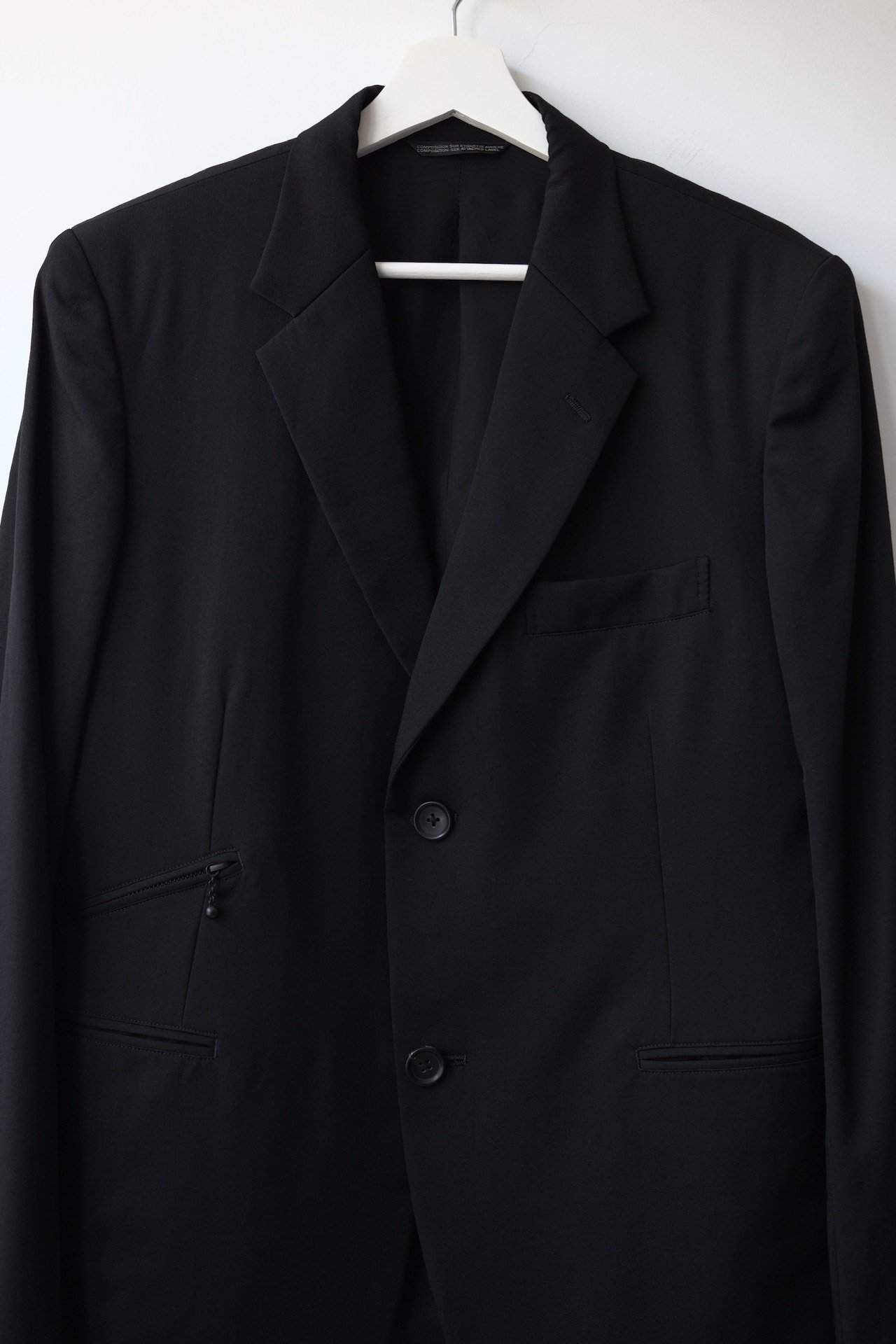 Yohji Yamamoto 23AW Black Suit Jacket — back