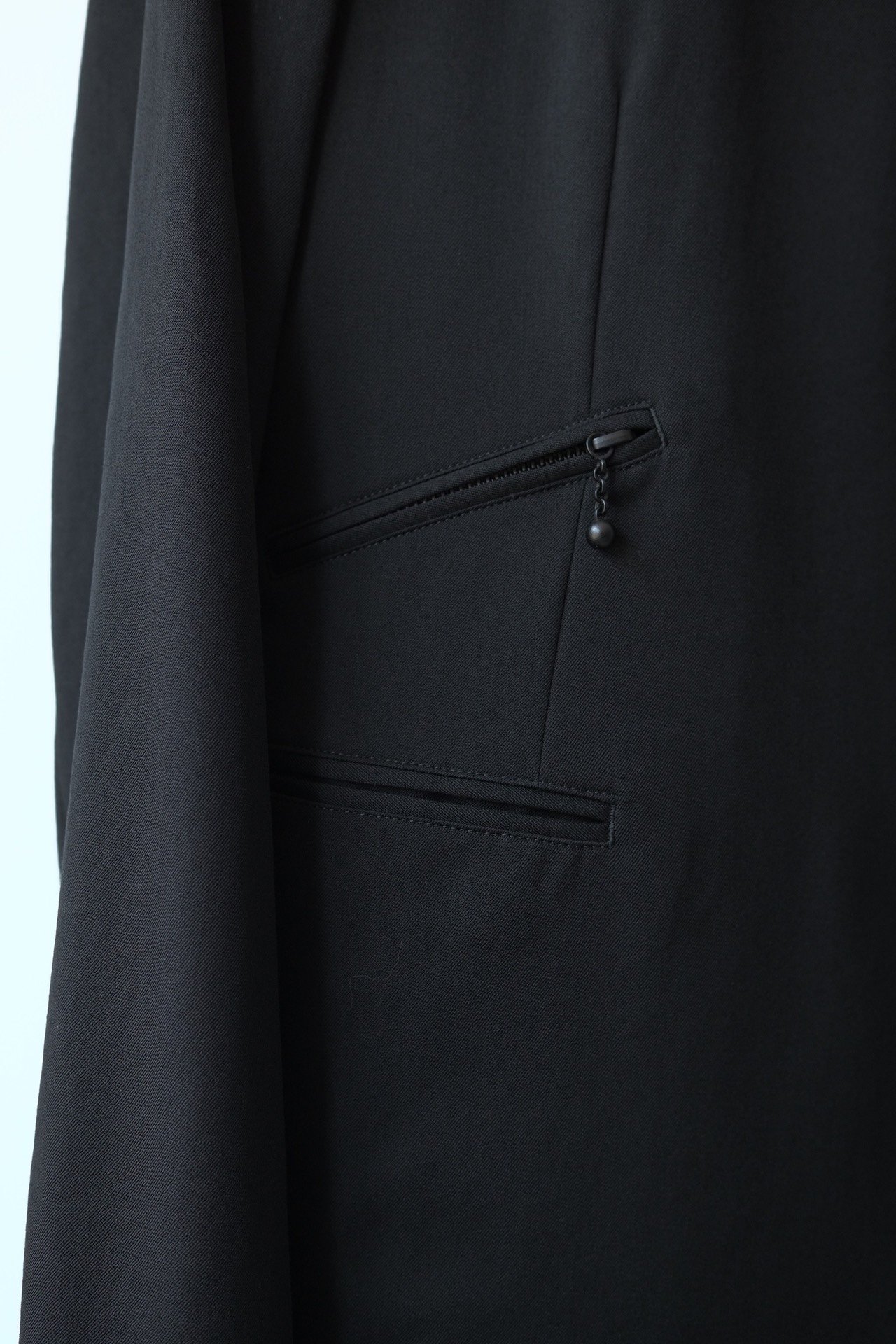 Yohji Yamamoto 23AW Black Suit Jacket — detail