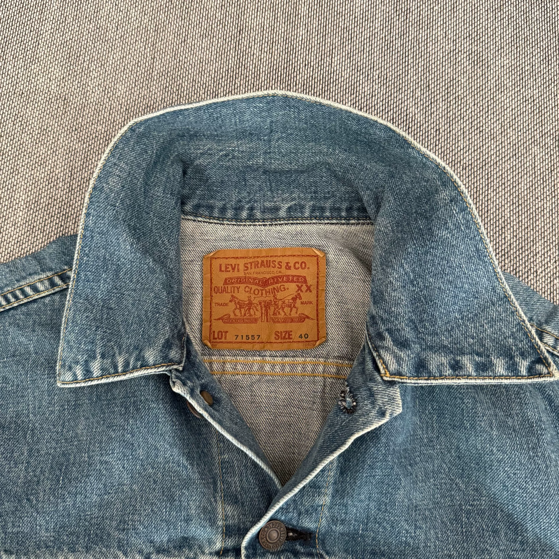 Levi's LVC 71557 J30 Denim Jacket — detail