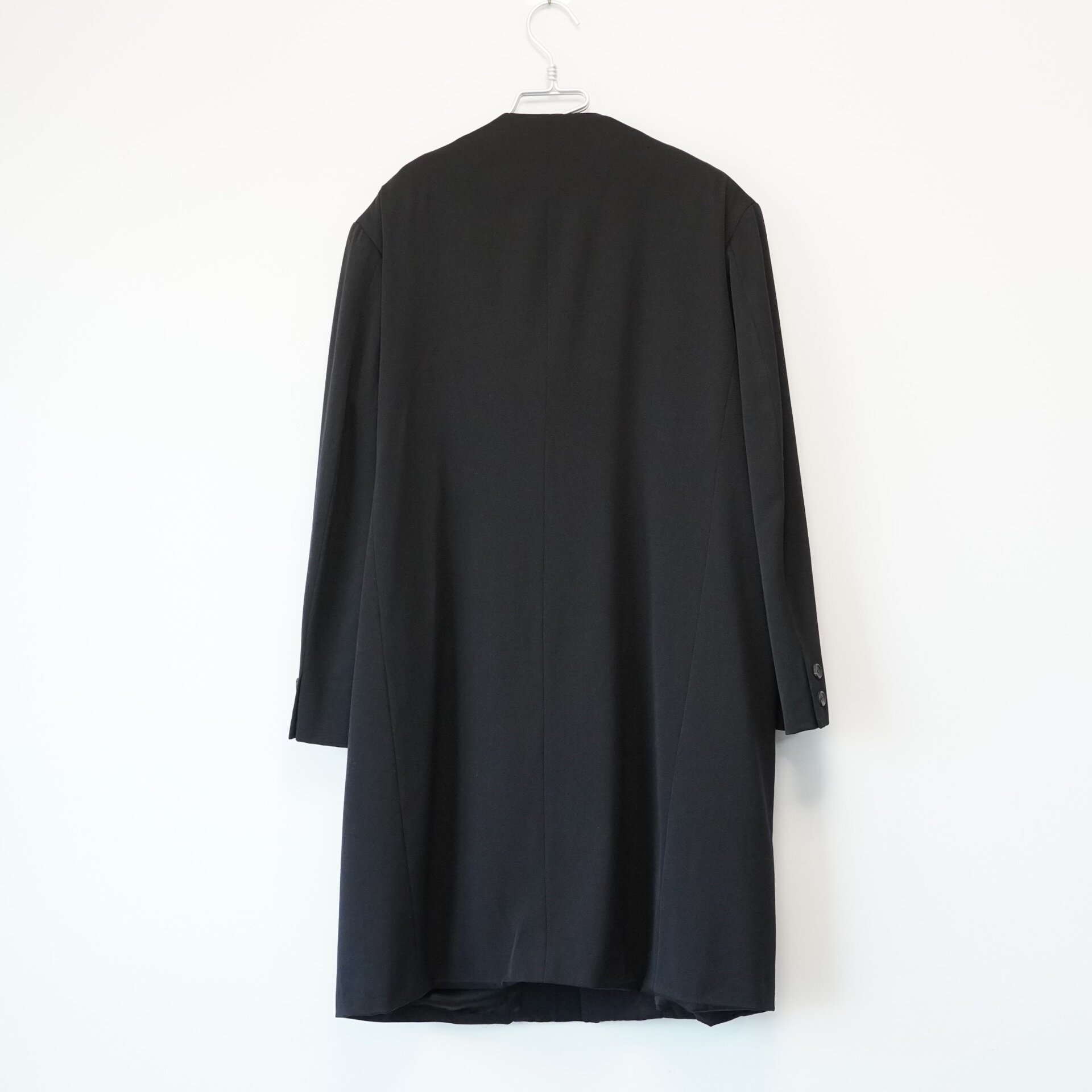 Yohji Yamamoto 96AW Half-Collar Wool Coat — front